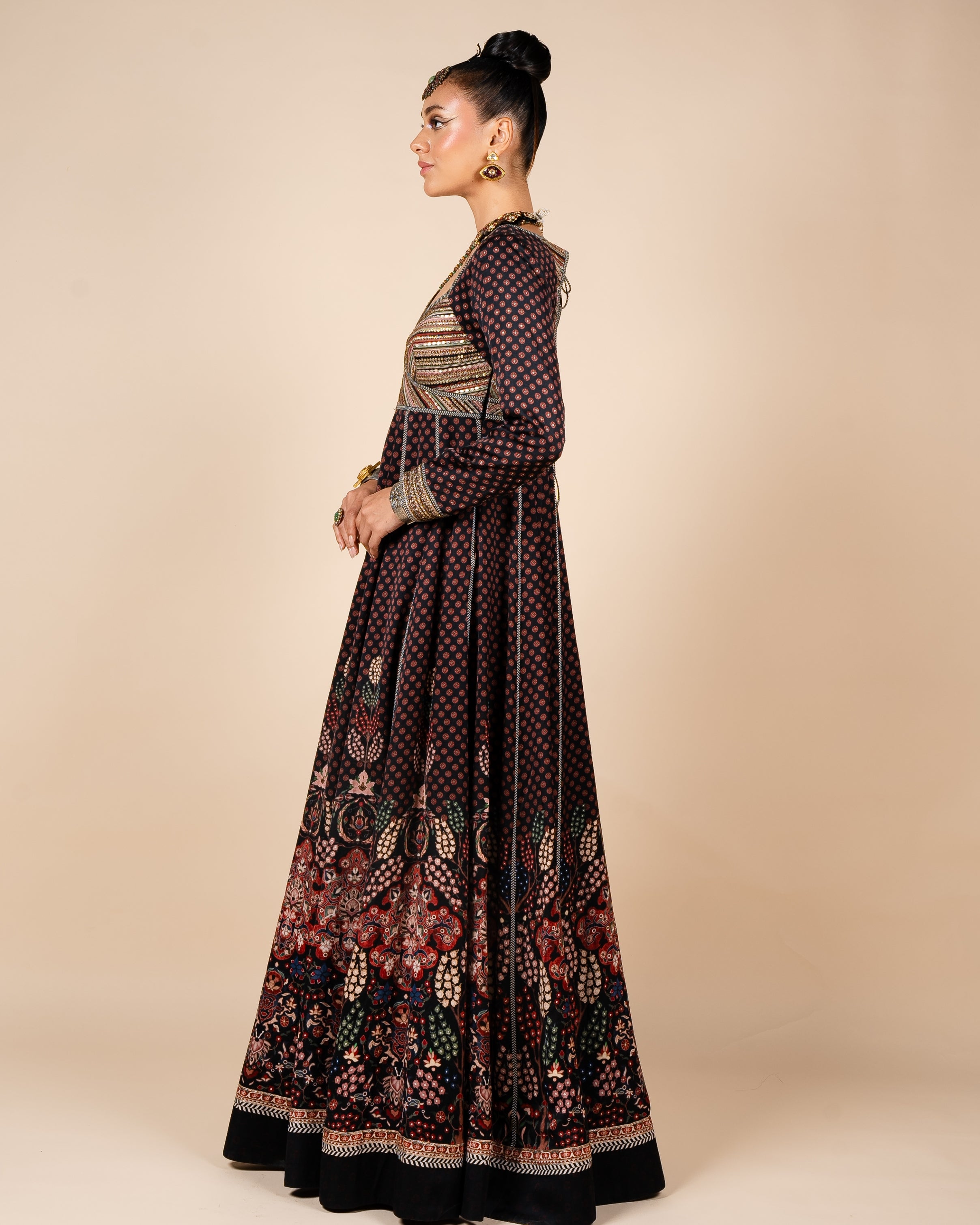 Floral Multicolour Anarkali