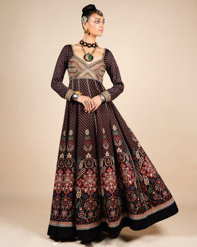 Floral Multicolour Anarkali