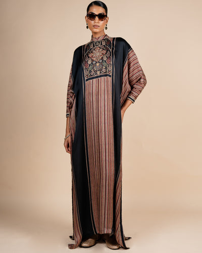 Multicoloured Striped Kaftan