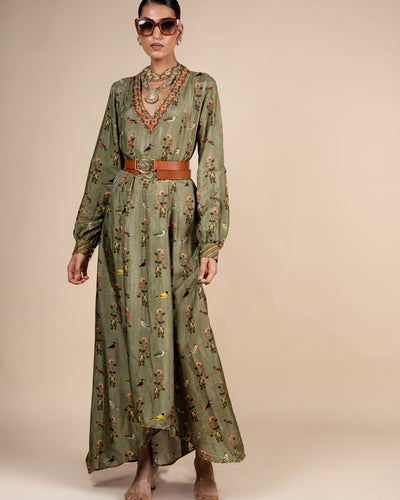 Sage Green Anarkali