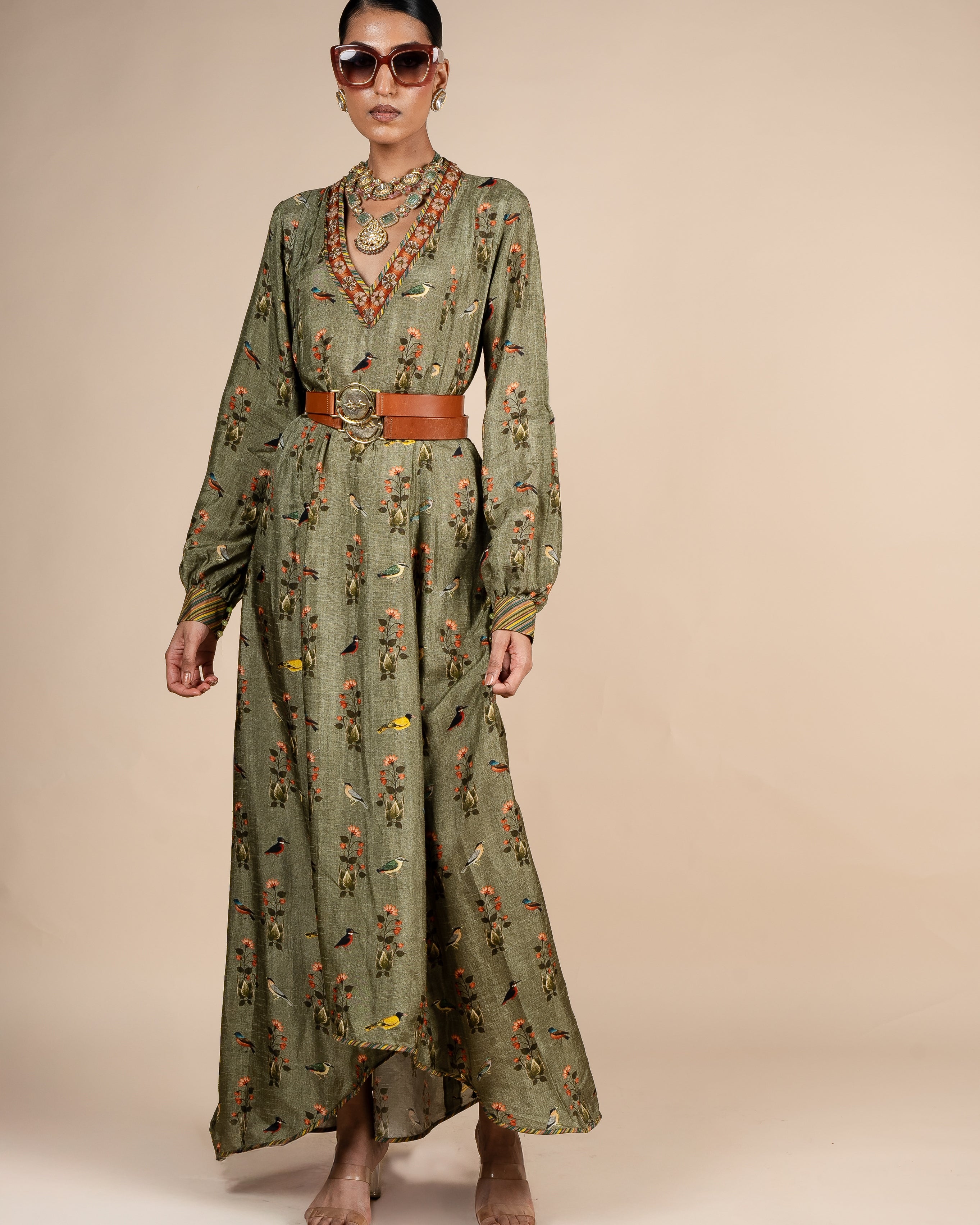 Sage Green Anarkali