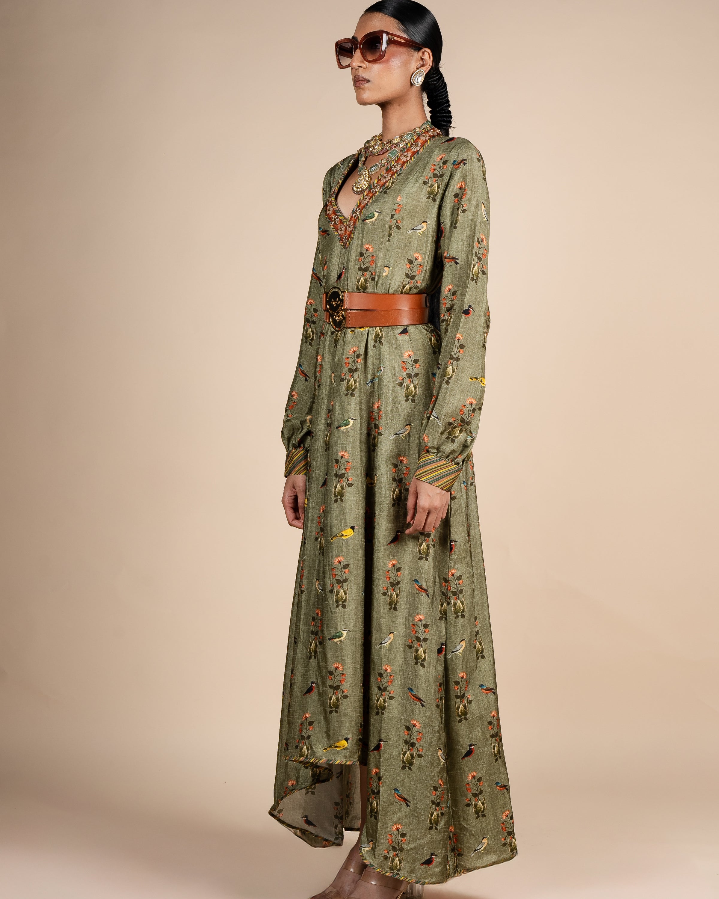 Sage Green Anarkali