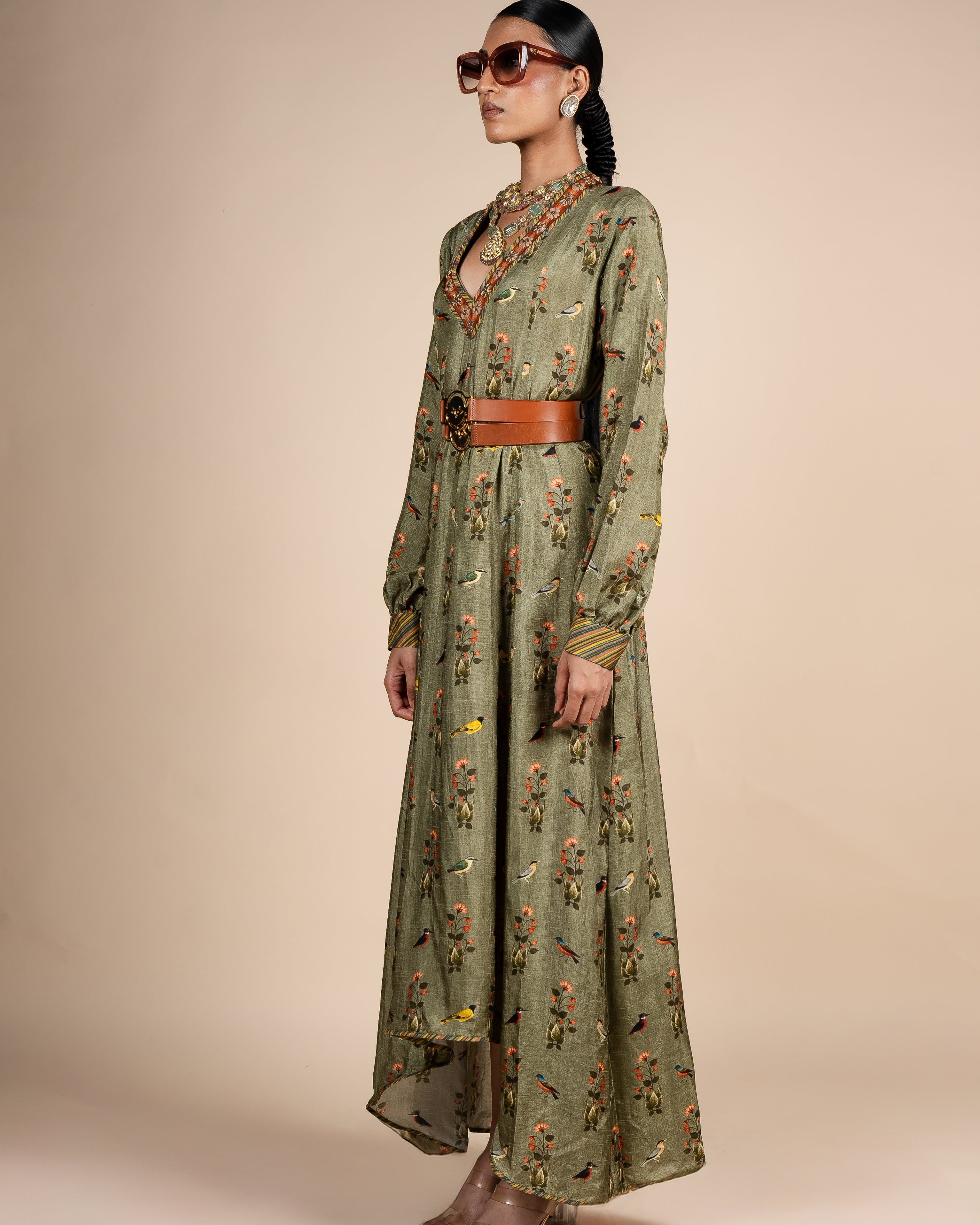 Sage Green Anarkali