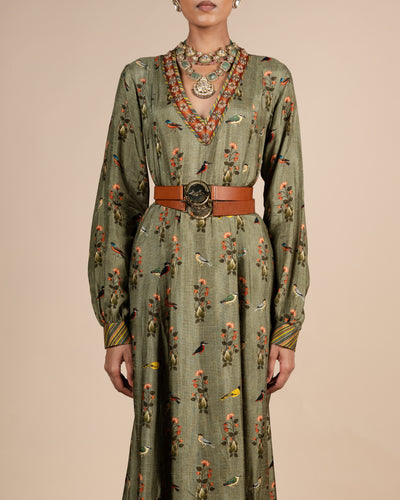 Sage Green Anarkali
