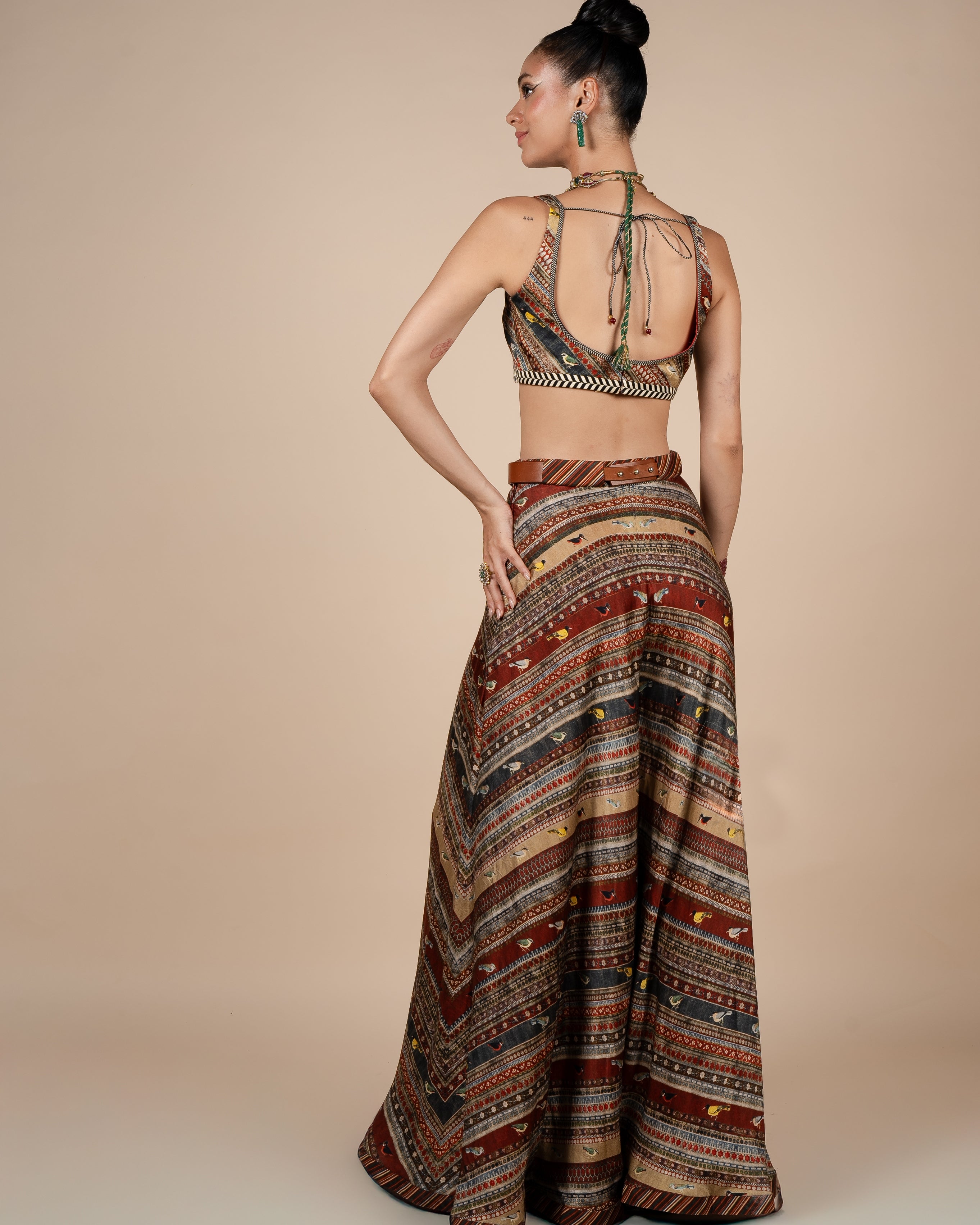 Multi- Hued Sharara Set