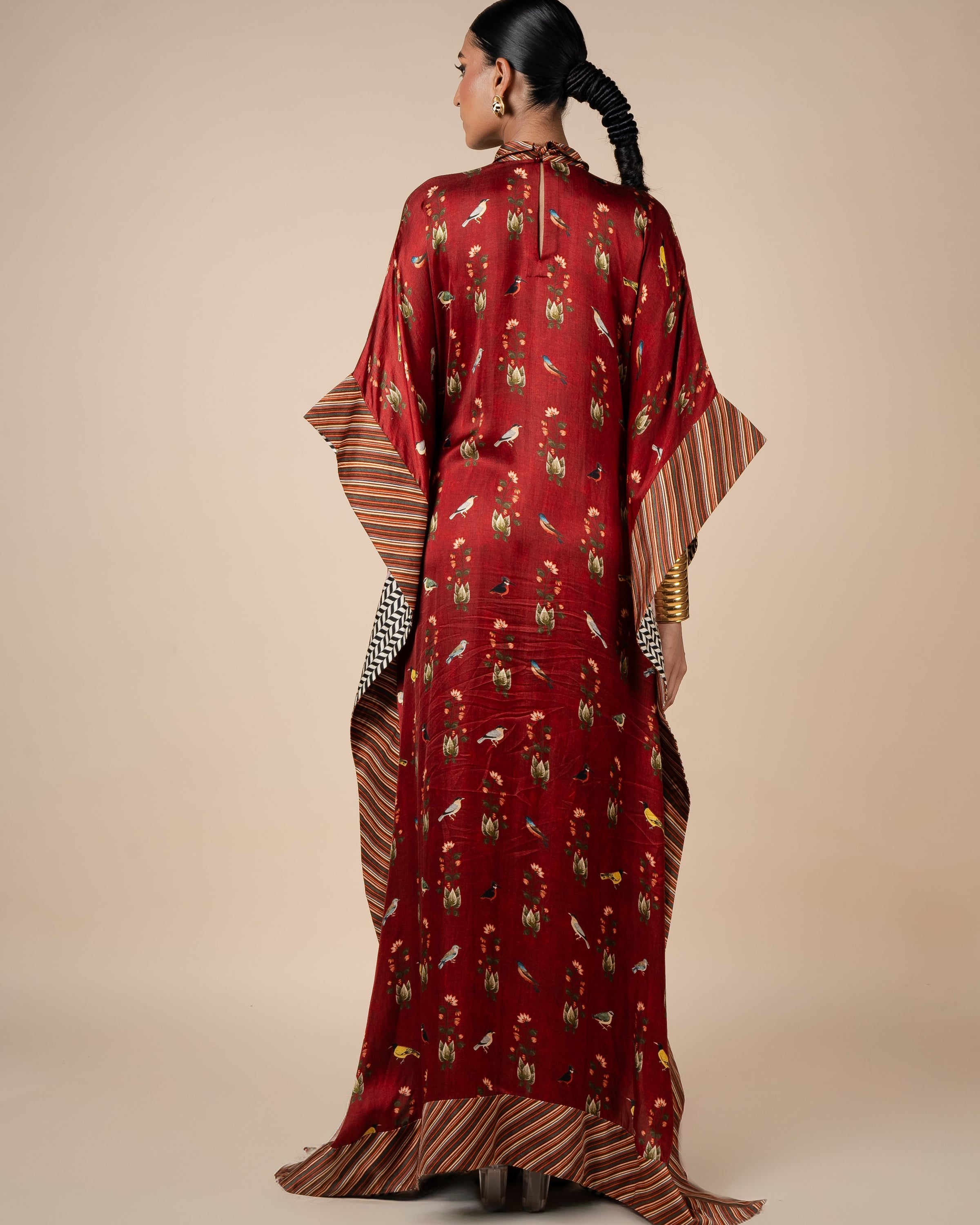 Crimson Red Kaftan