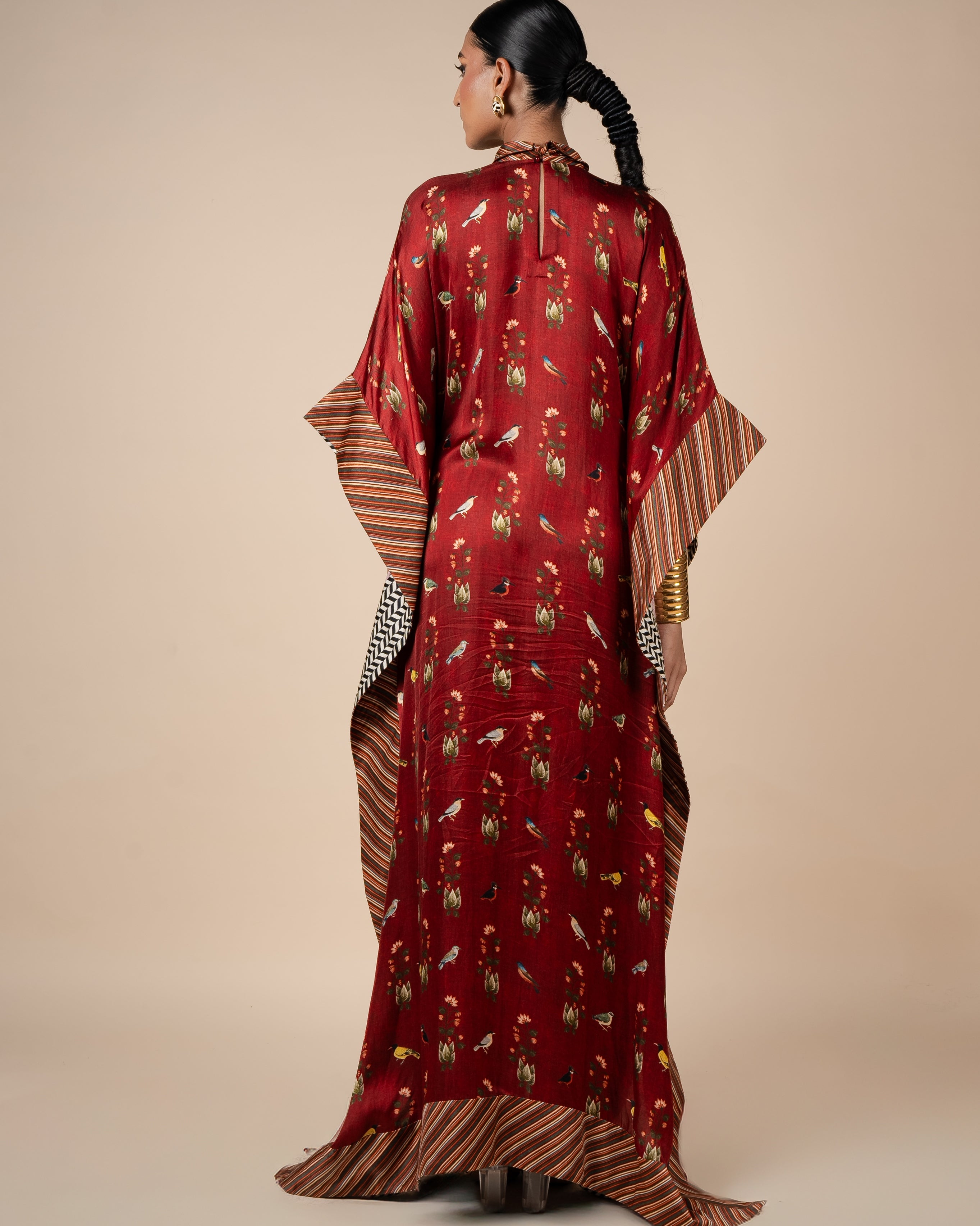 Crimson Red Kaftan