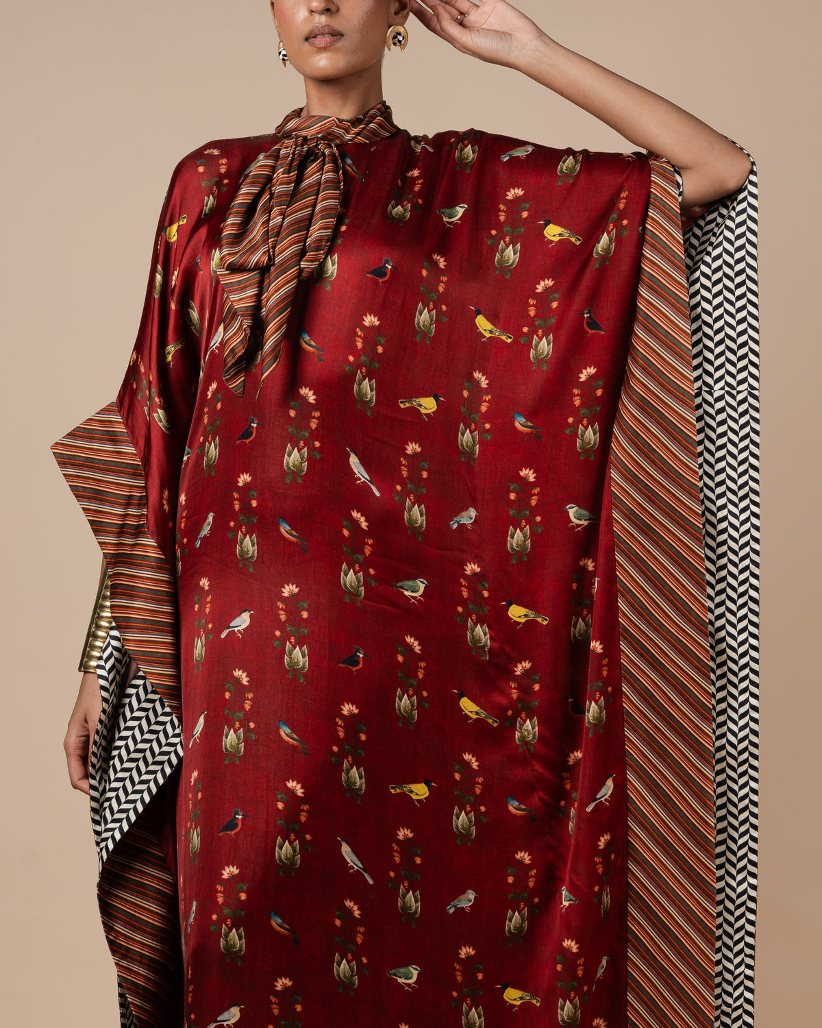 Crimson Red Kaftan