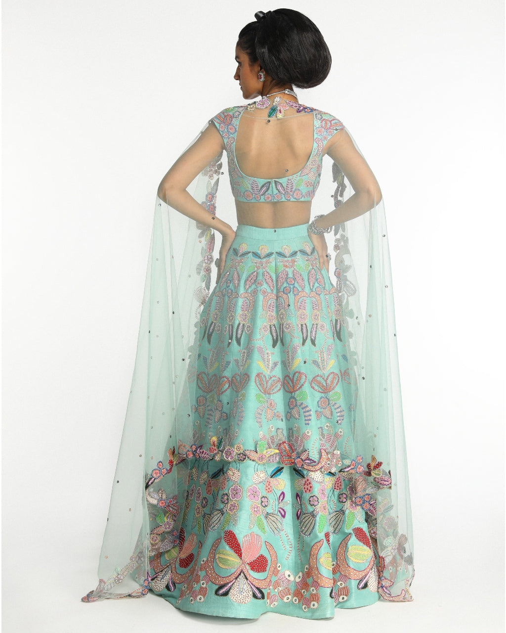 Scuba Blue Seaglimmer Lehenga Set