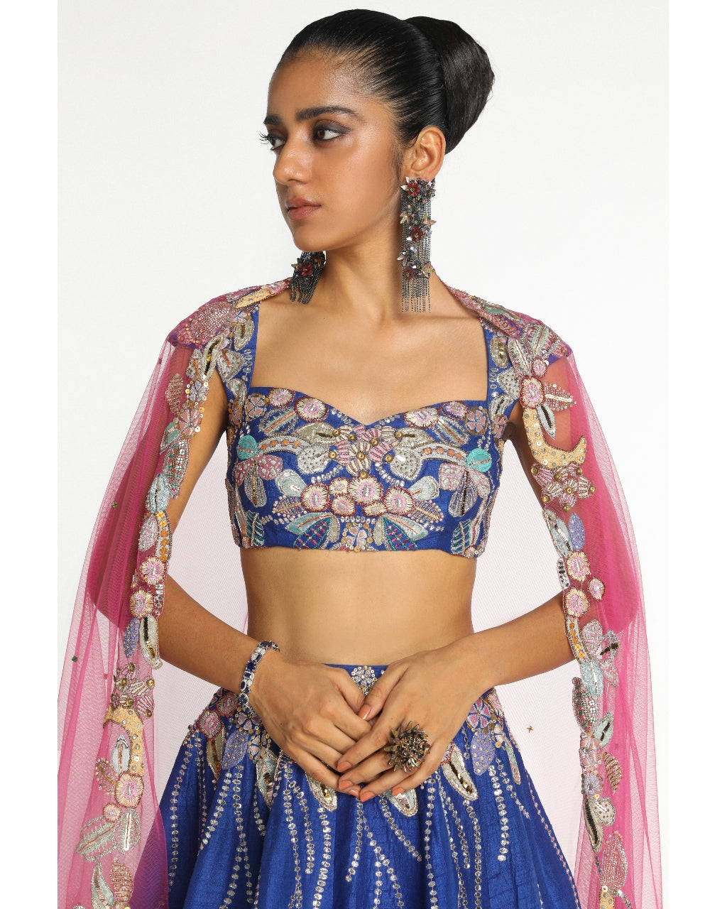 Electric Blue Cobaltine Lehenga Set