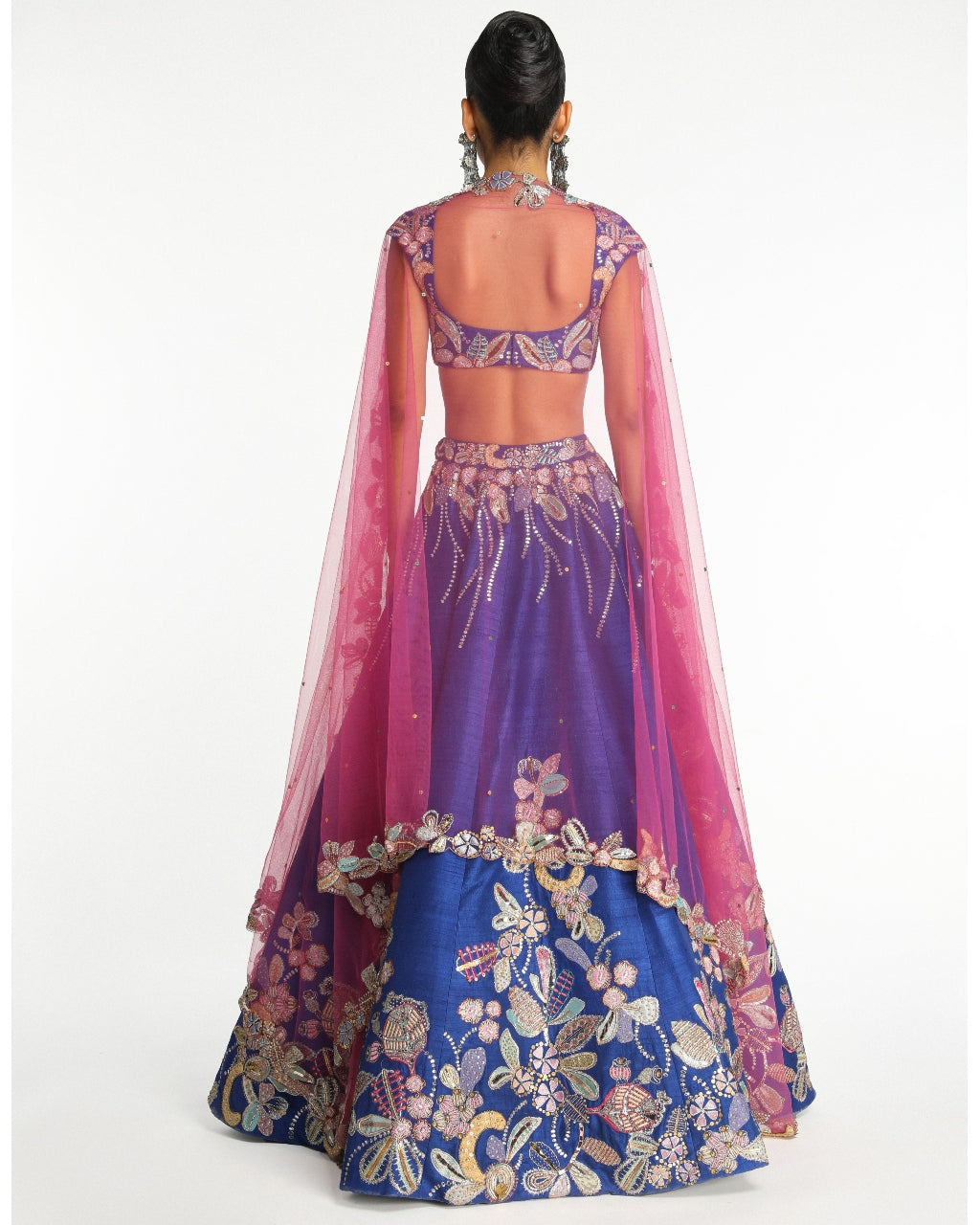 Electric Blue Cobaltine Lehenga Set