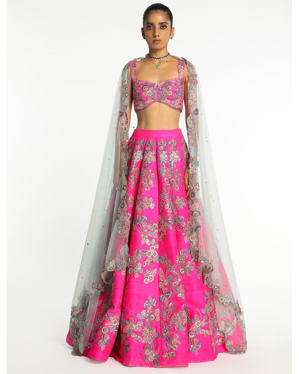 Hot Pink Blushique Lehenga Set