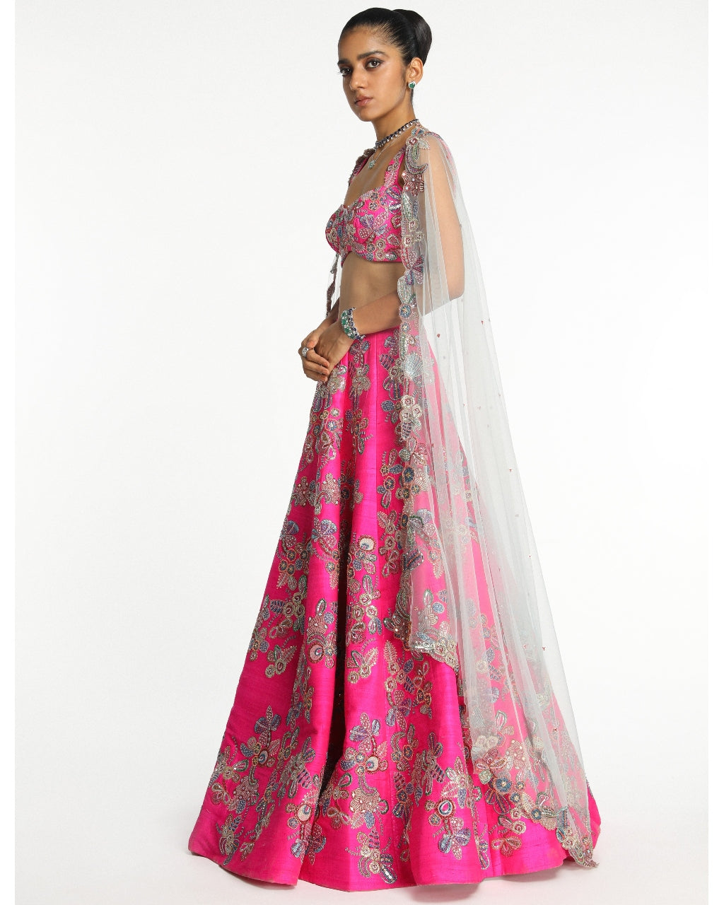 Hot Pink Blushique Lehenga Set