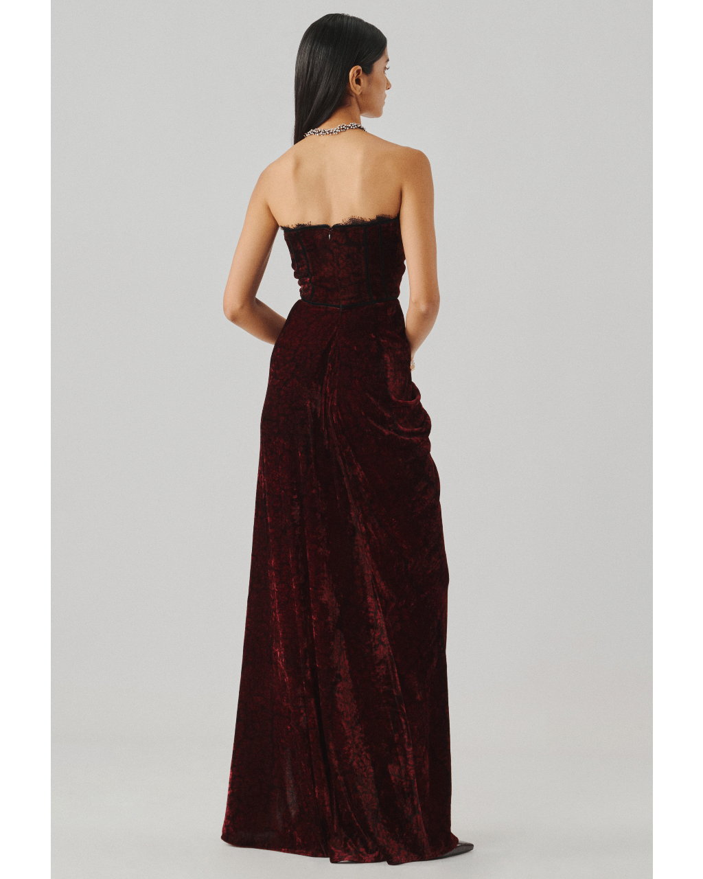 Charlotte Velvet Ajrakh Gown