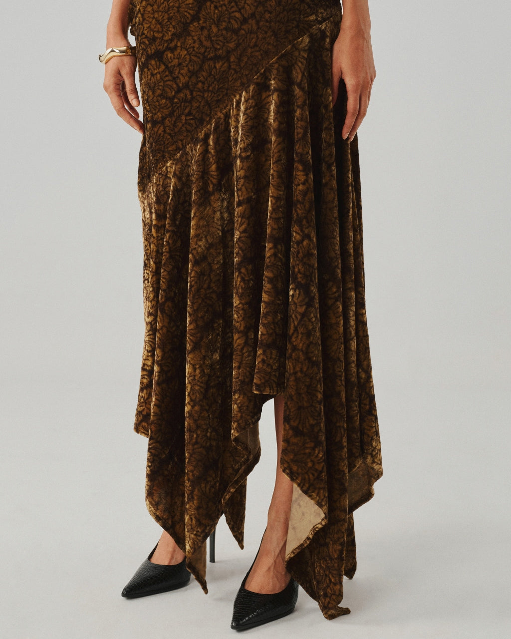 Zarina Velvet Ajrakh Gown