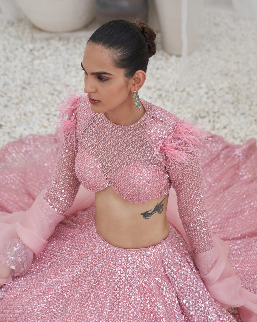 Pari frock lehenga store