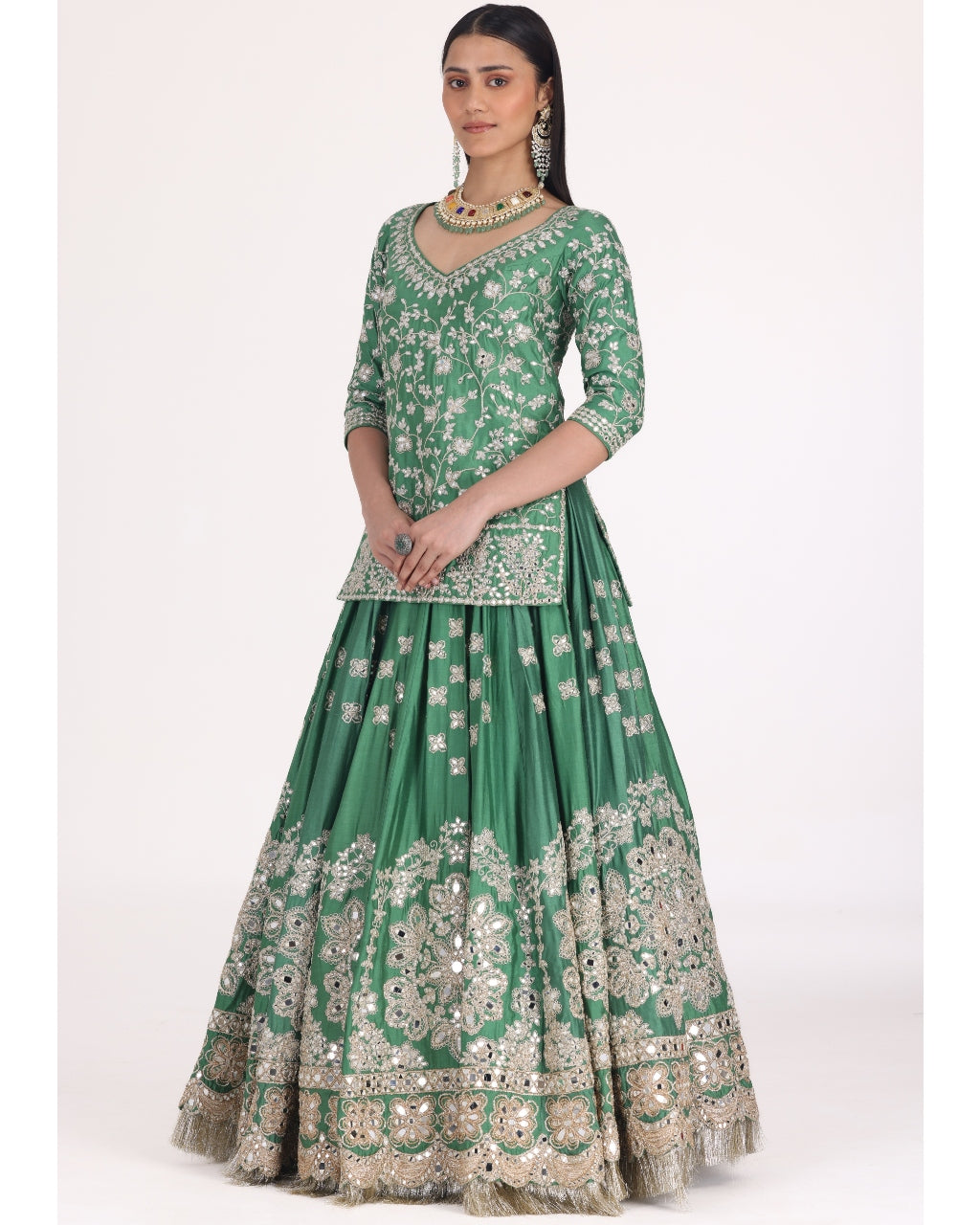 Emerald Choli Lehenga Set