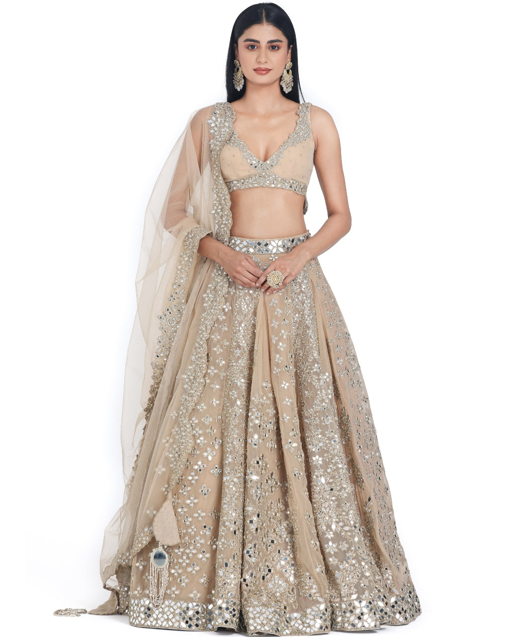 Blush Beige Lehenga Set