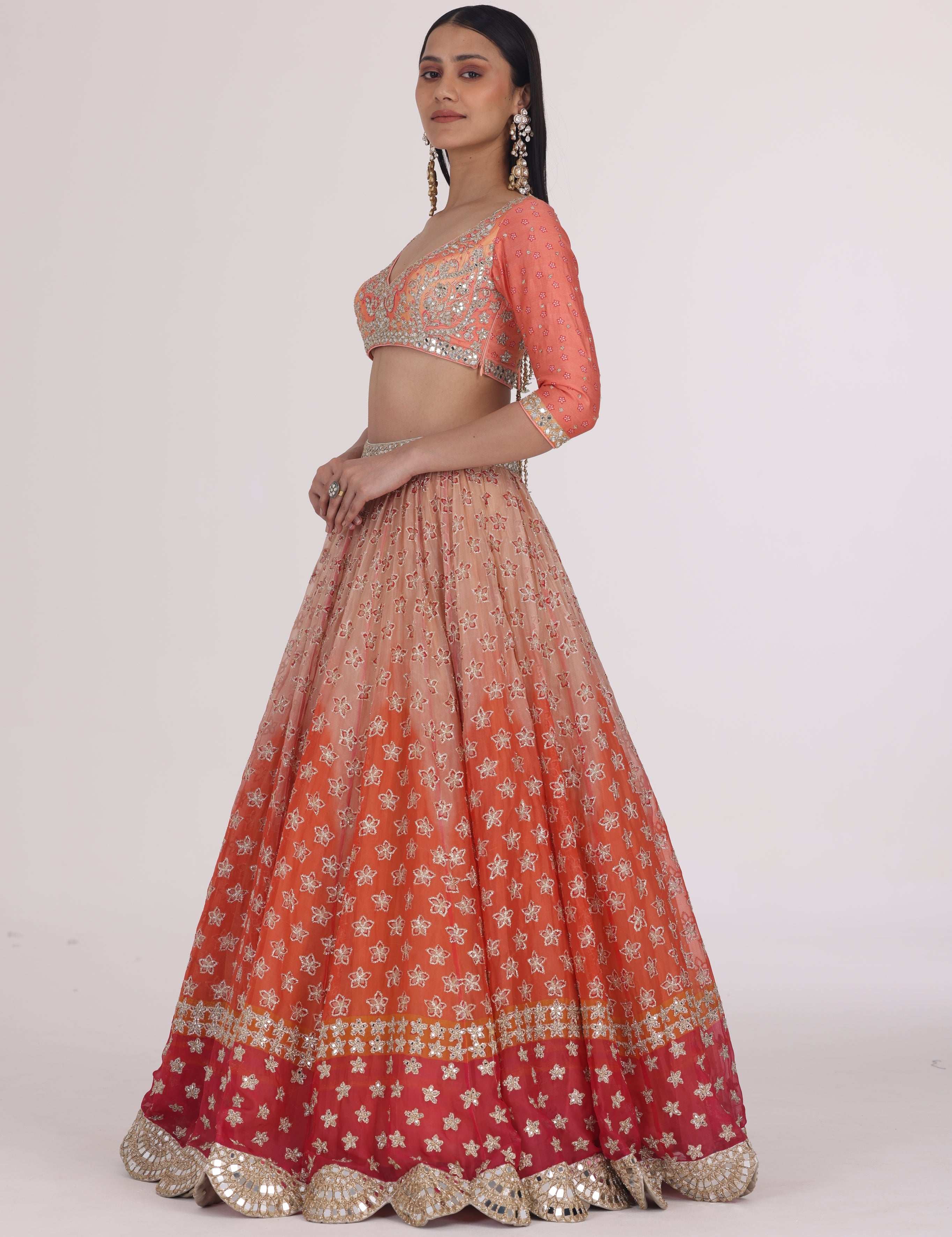 Sundowner Printed Lehenga Set