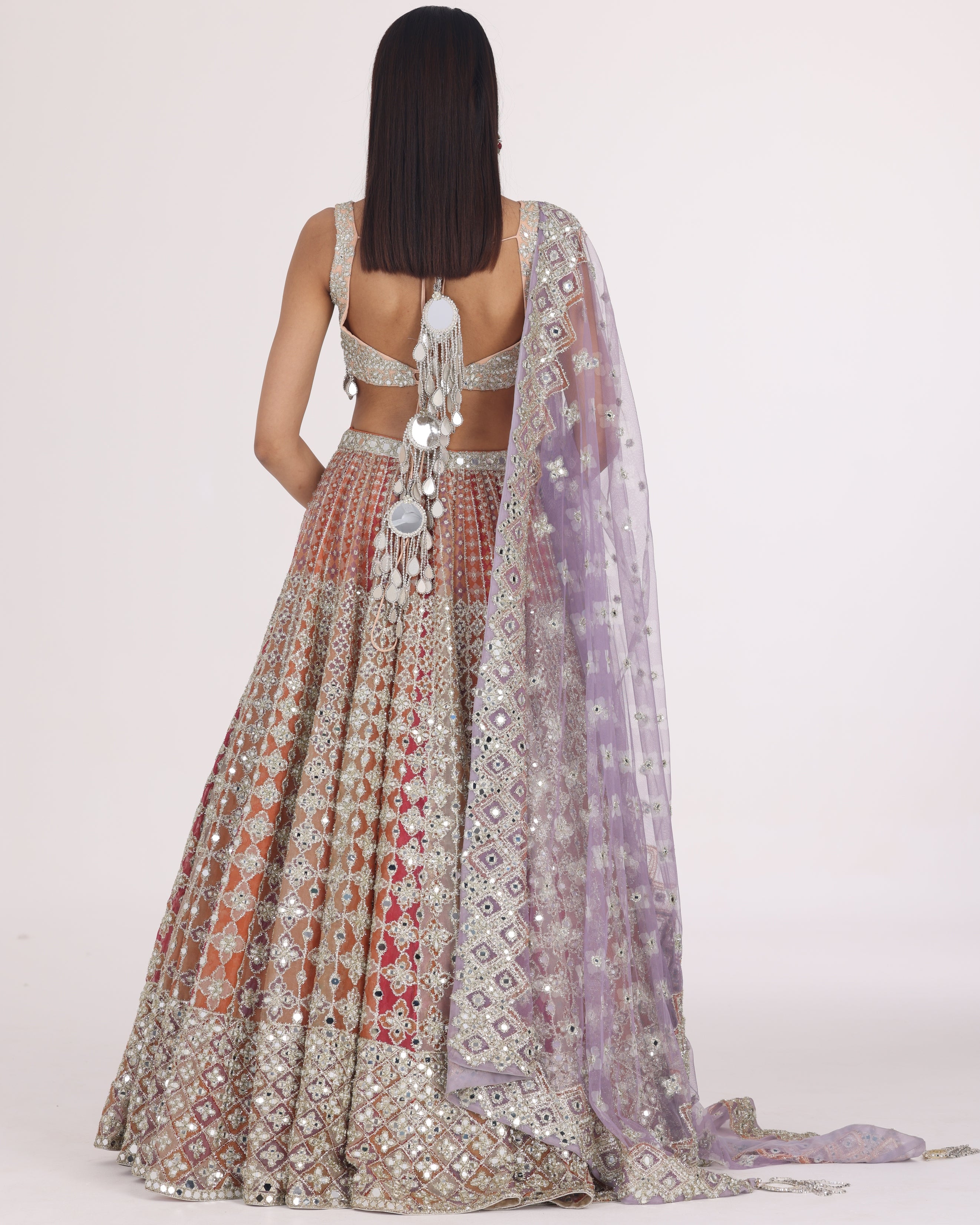 Warm Hues Multicolour Lehenga Set