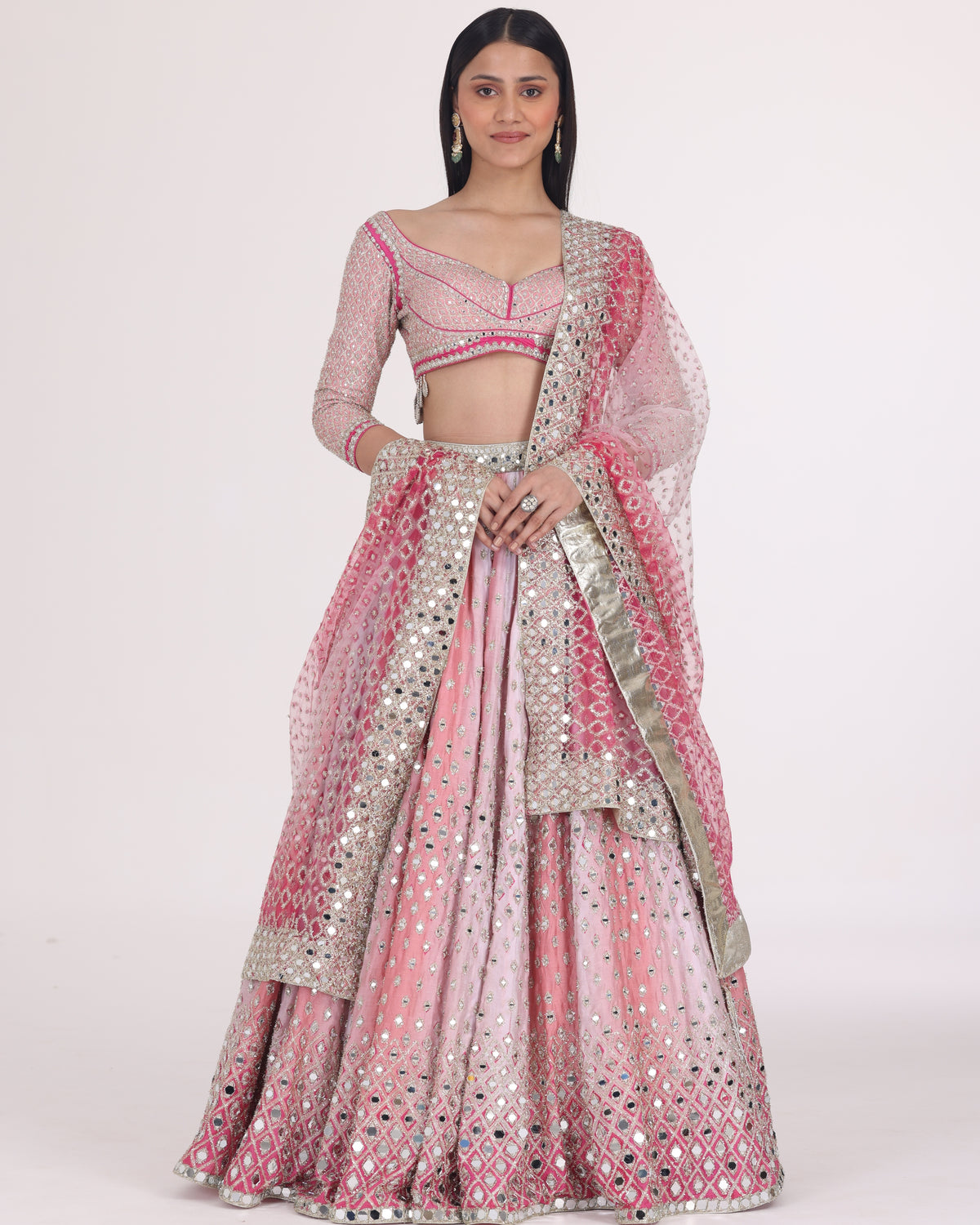 Pink Hues Printed Lehenga Set