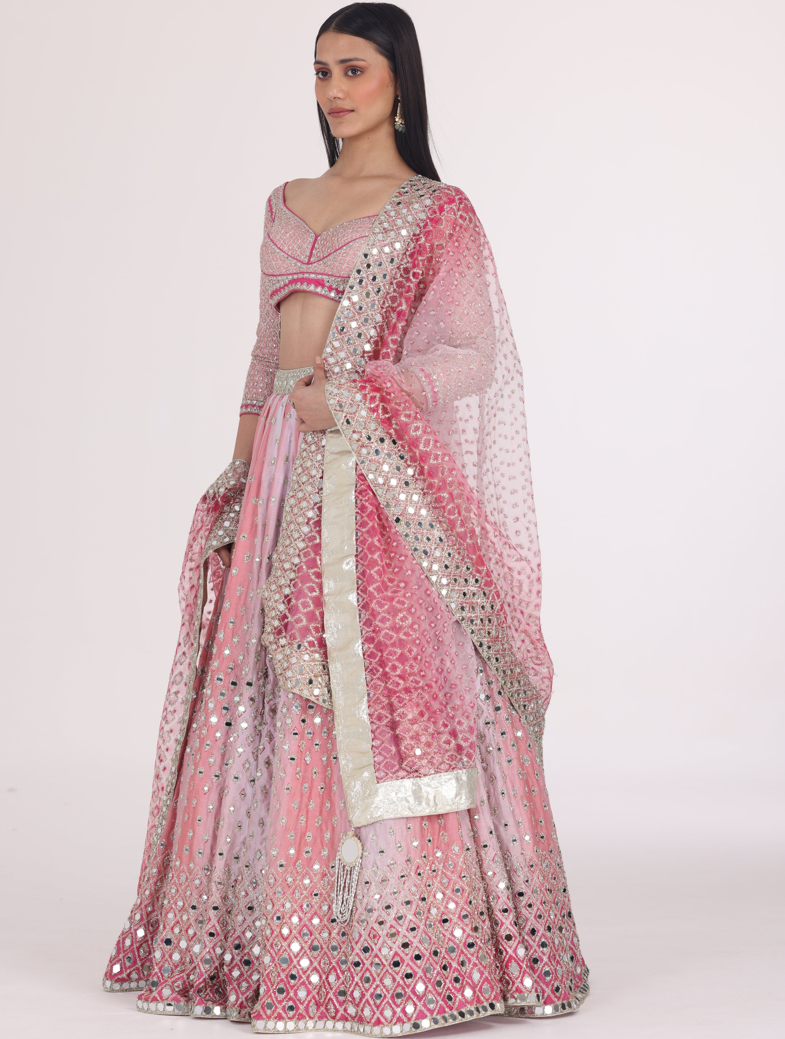 Pink Hues Printed Lehenga Set