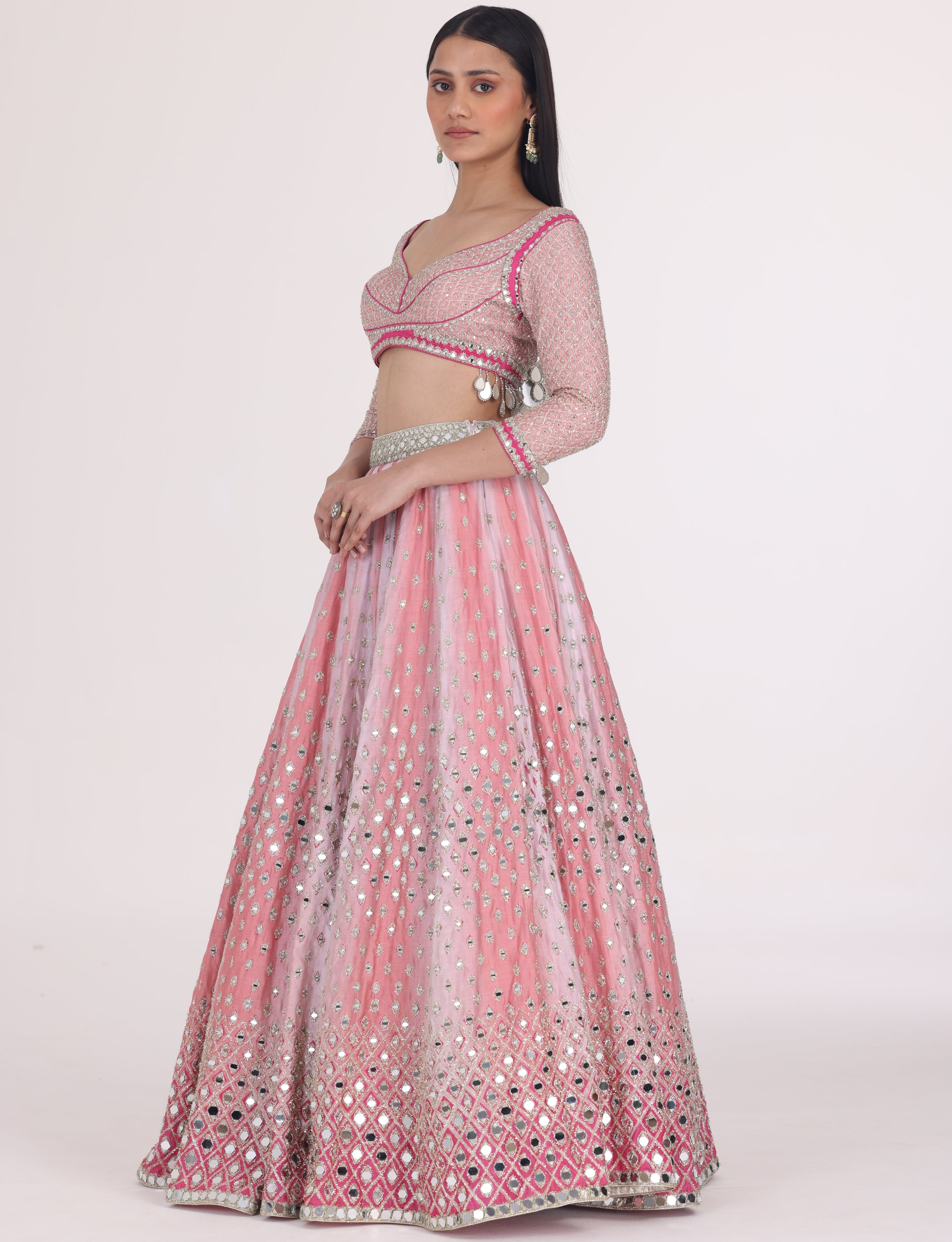 Pink Hues Printed Lehenga Set