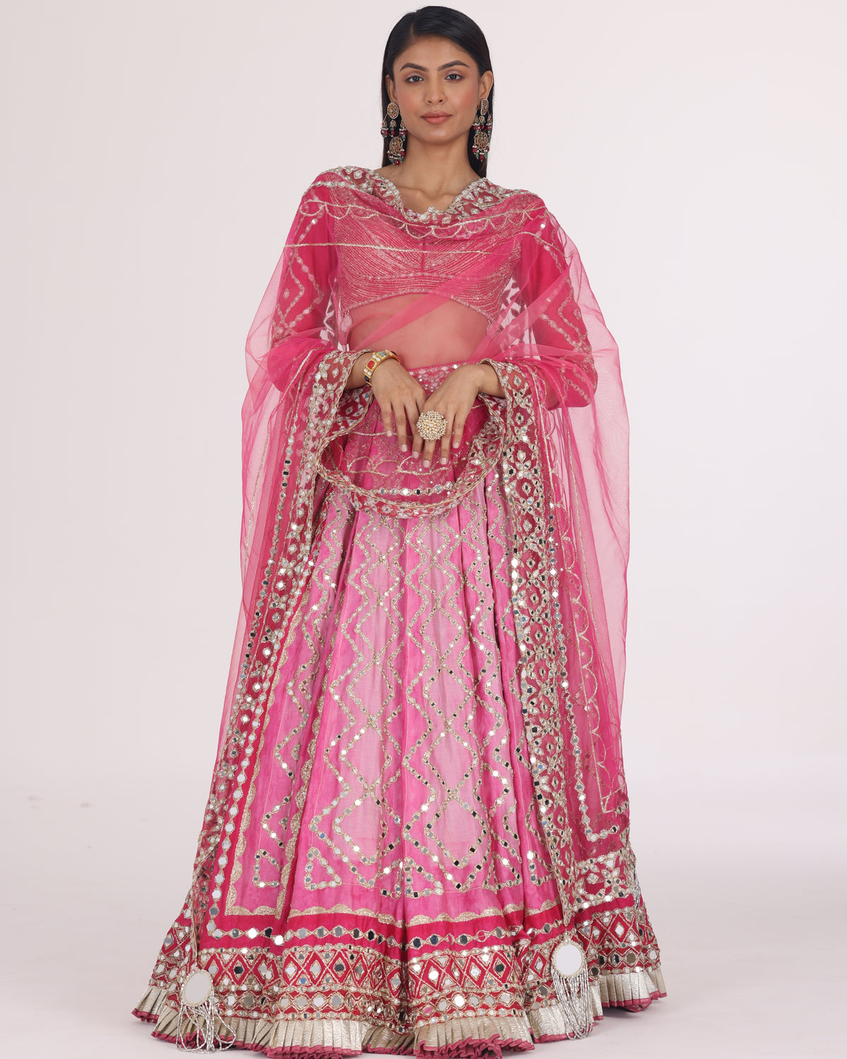 Begam Hues Printed Lehenga Set