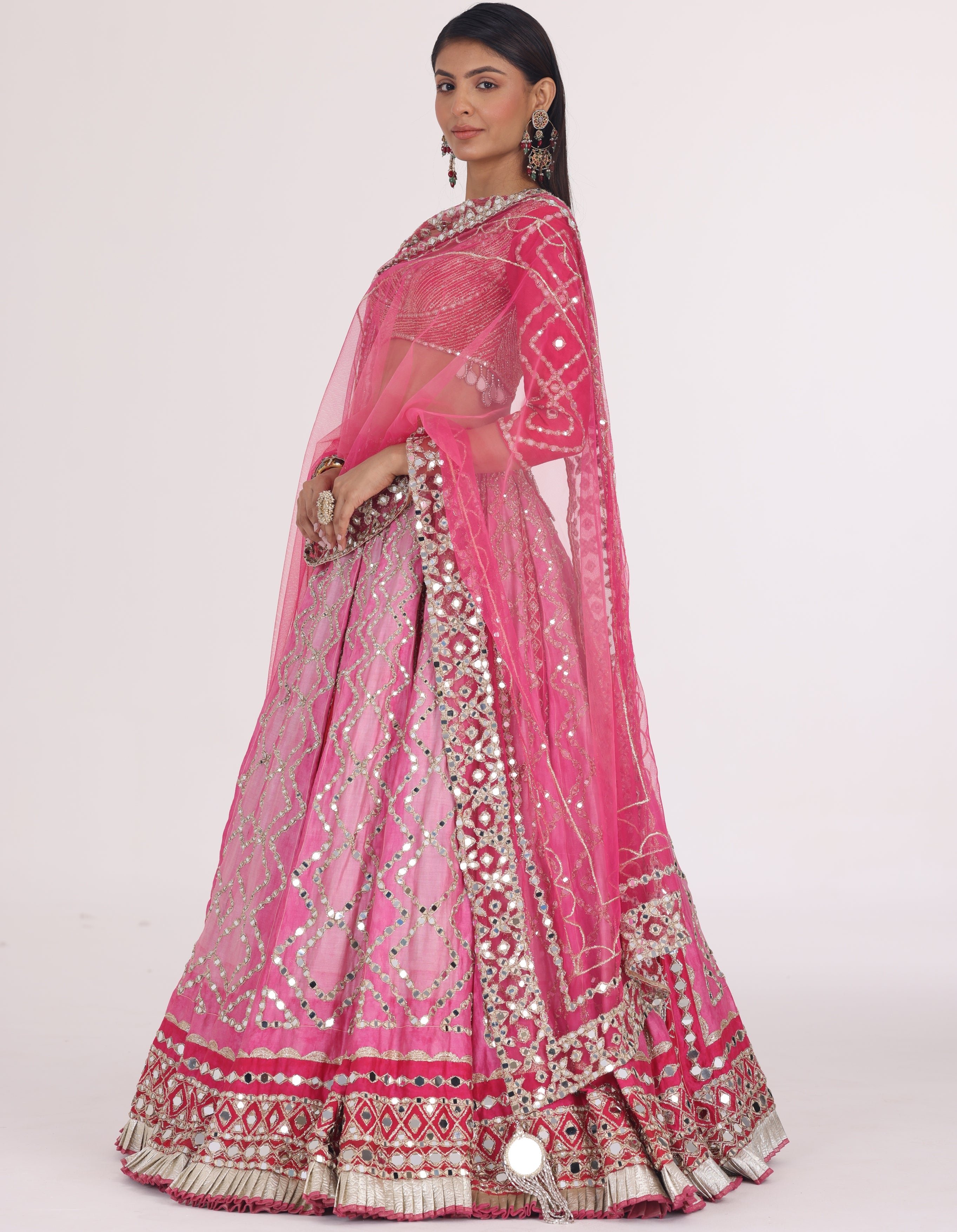 Begam Hues Printed Lehenga Set