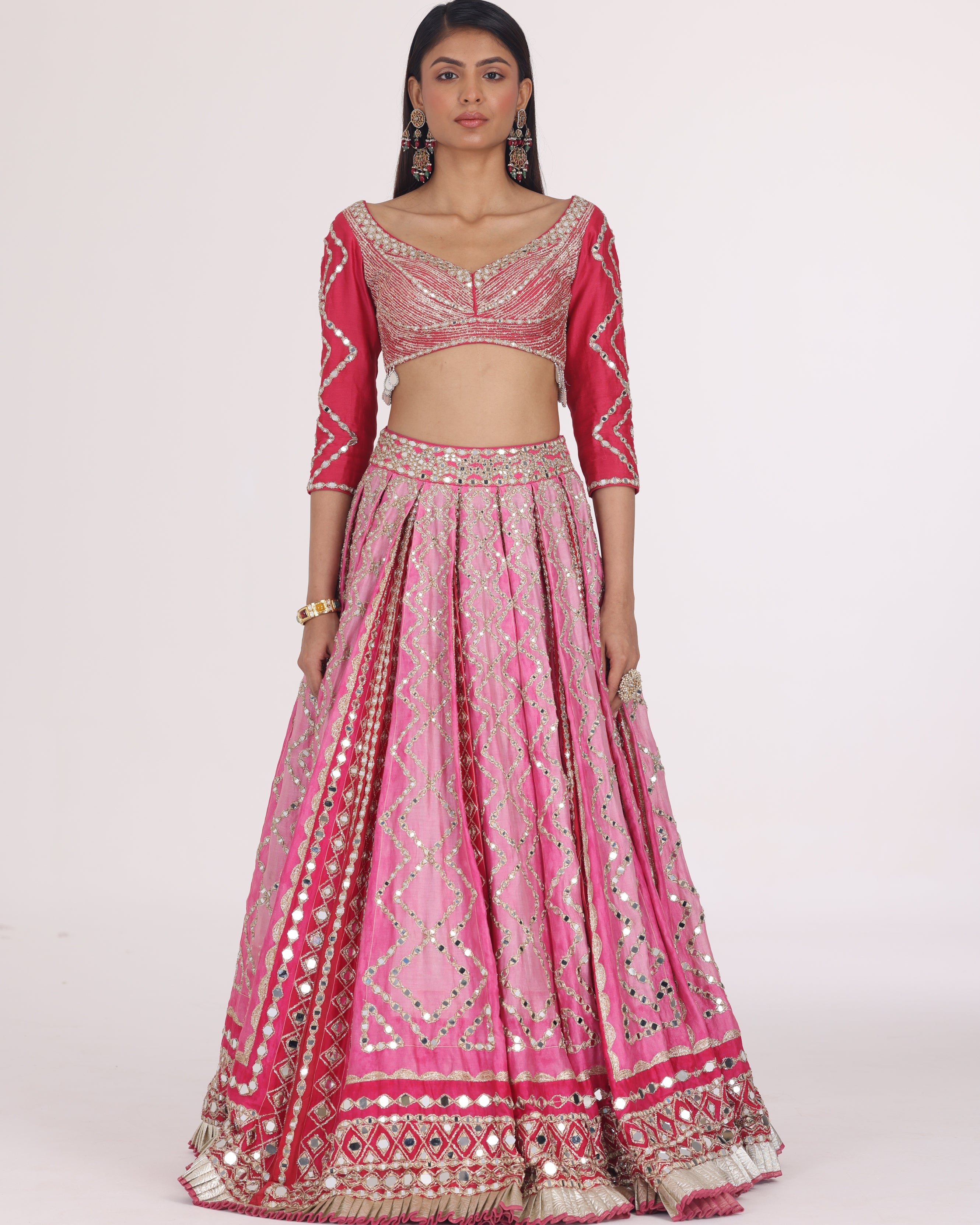 Begam Hues Printed Lehenga Set