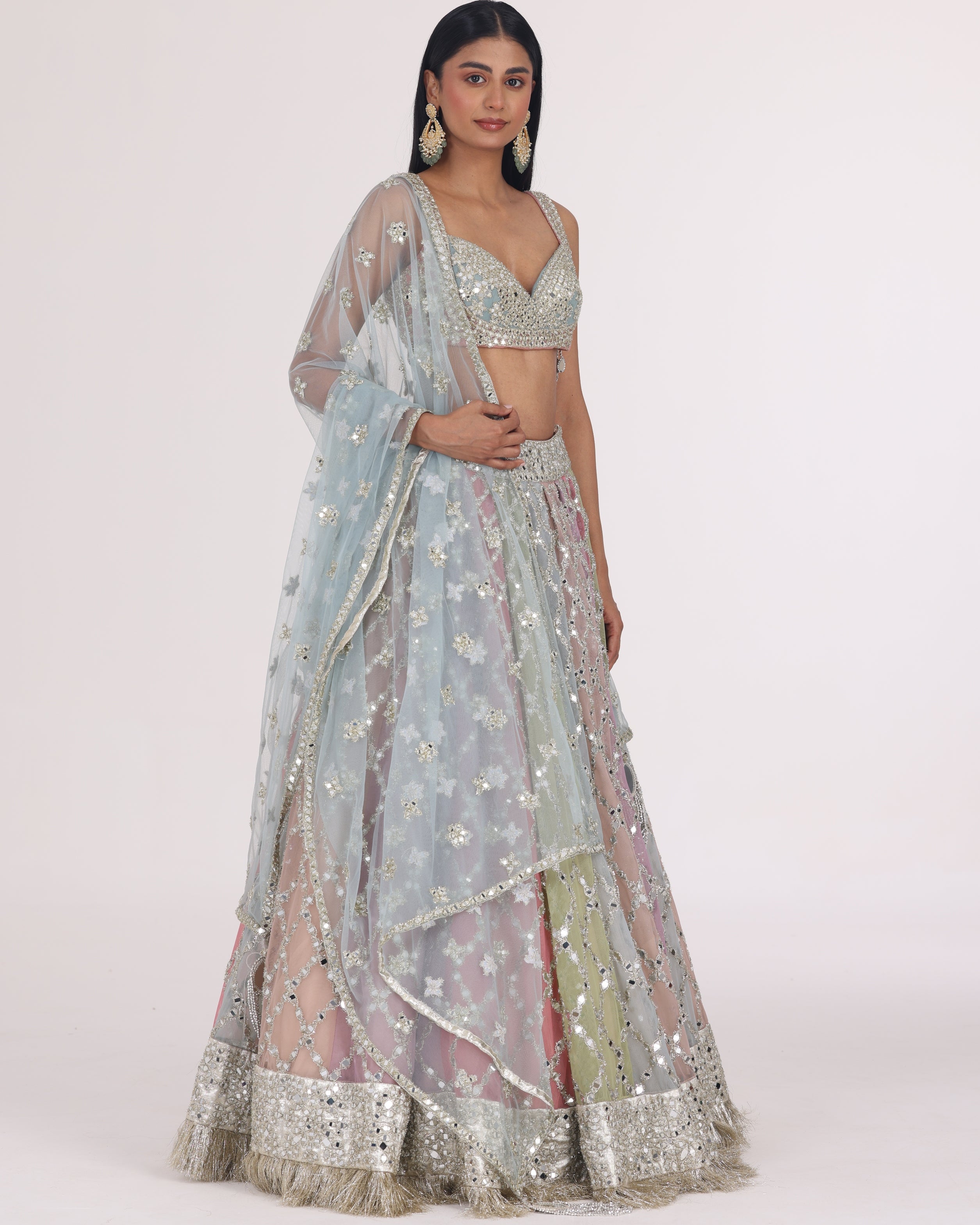 Multicolour Lehenga Set