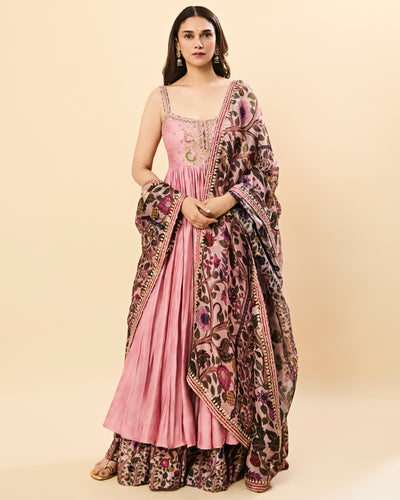 Aditi Rao Hydari in the Dusky Pink Hydari Anarkali Set