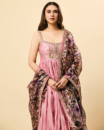 Aditi Rao Hydari in the Dusky Pink Hydari Anarkali Set