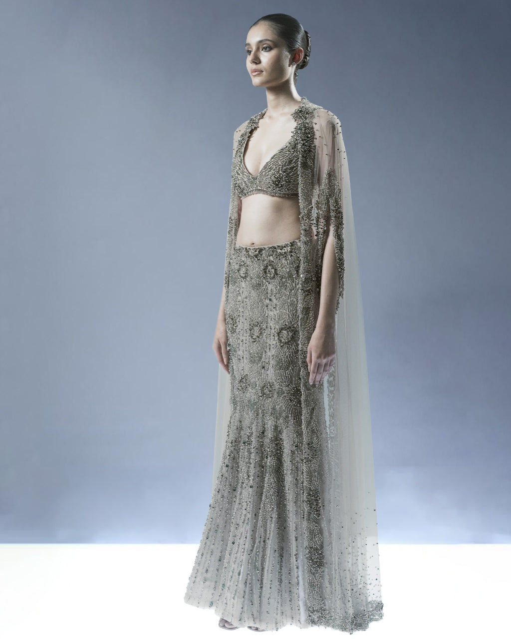 Pearl Cascade Lehenga Set