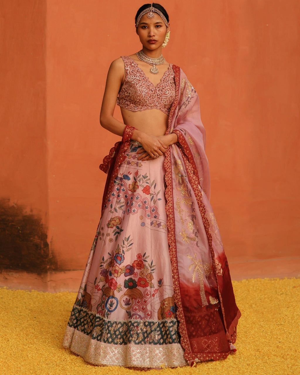 Lavender Aj Kalam Lehenga Set