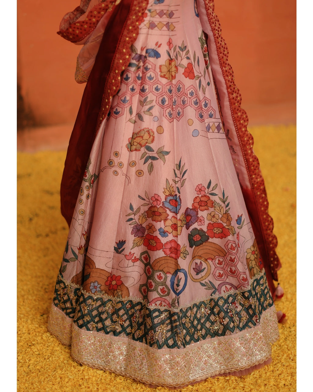 Lavender Aj Kalam Lehenga Set