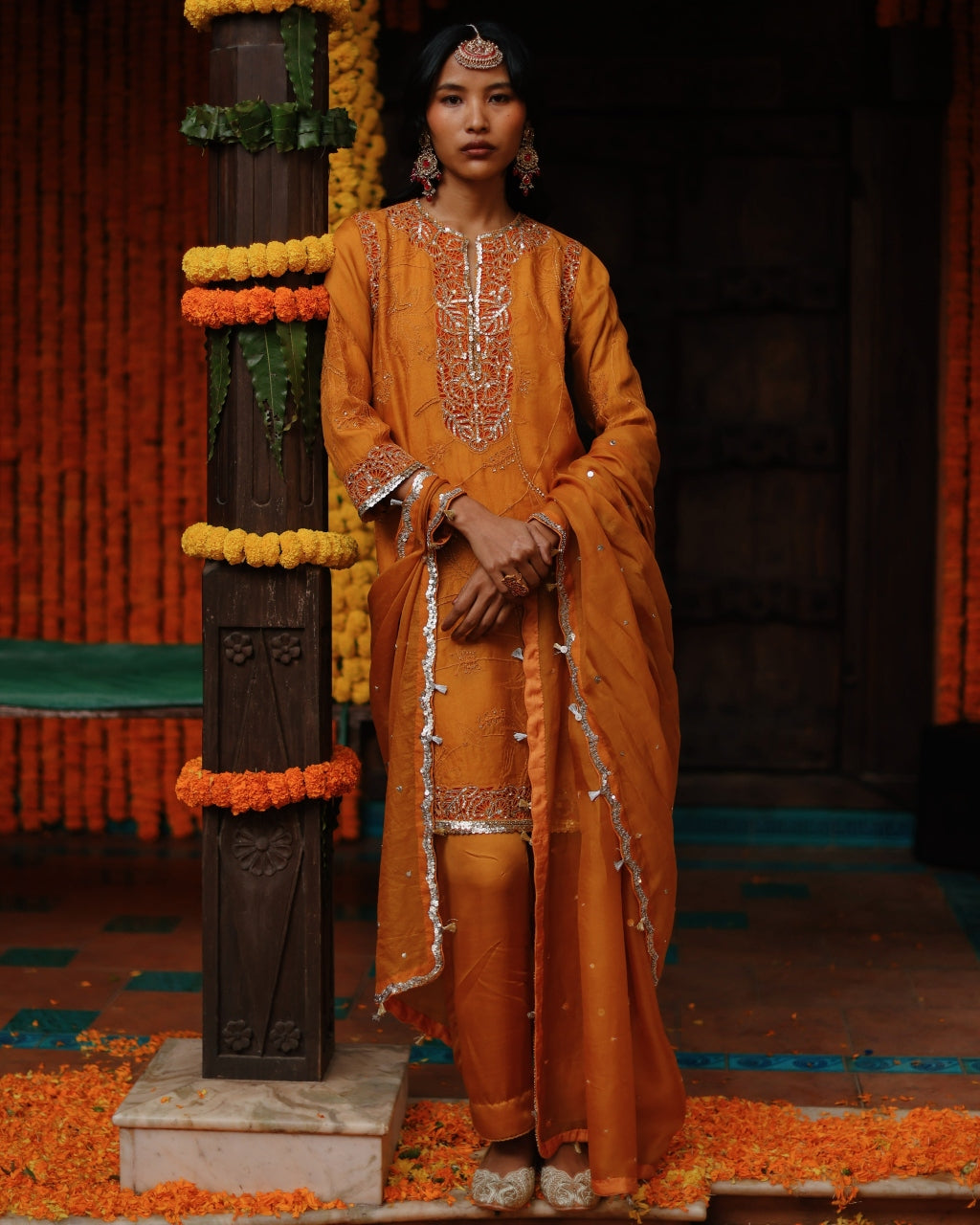 Marigold Aj Kurta Set