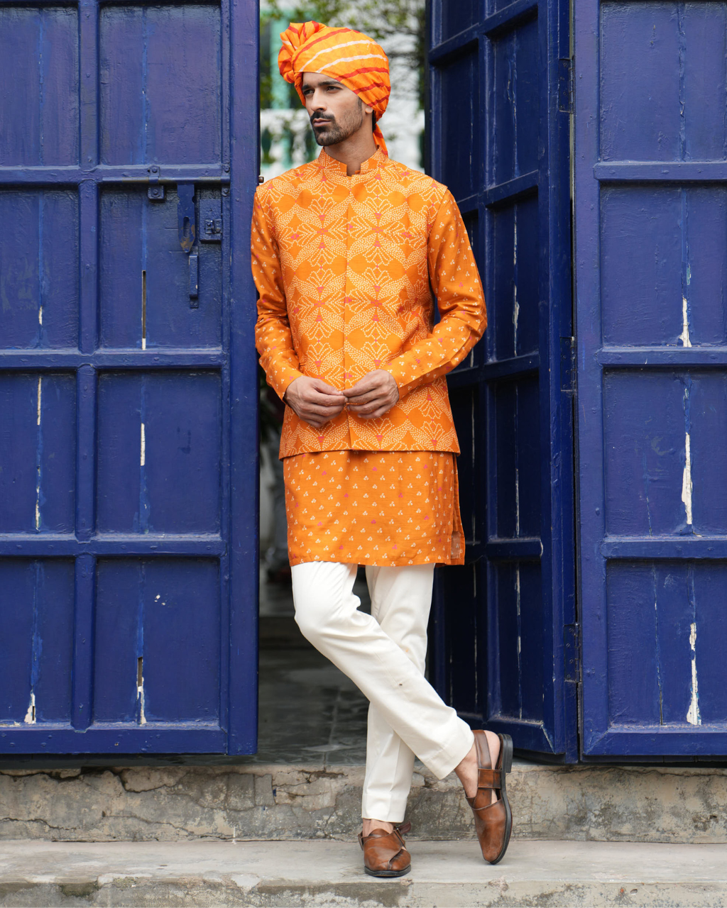 Aryan Nehru Jacket and Kurta Set