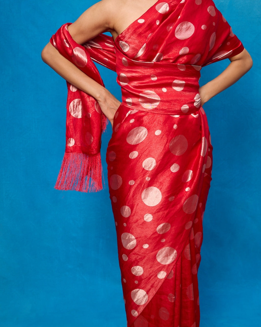 Handwoven Red Silk Banarasi Sari
