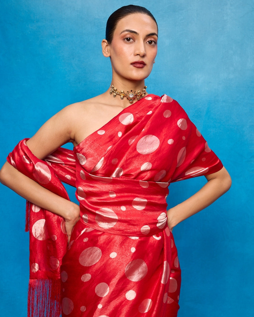 Handwoven Red Silk Banarasi Sari