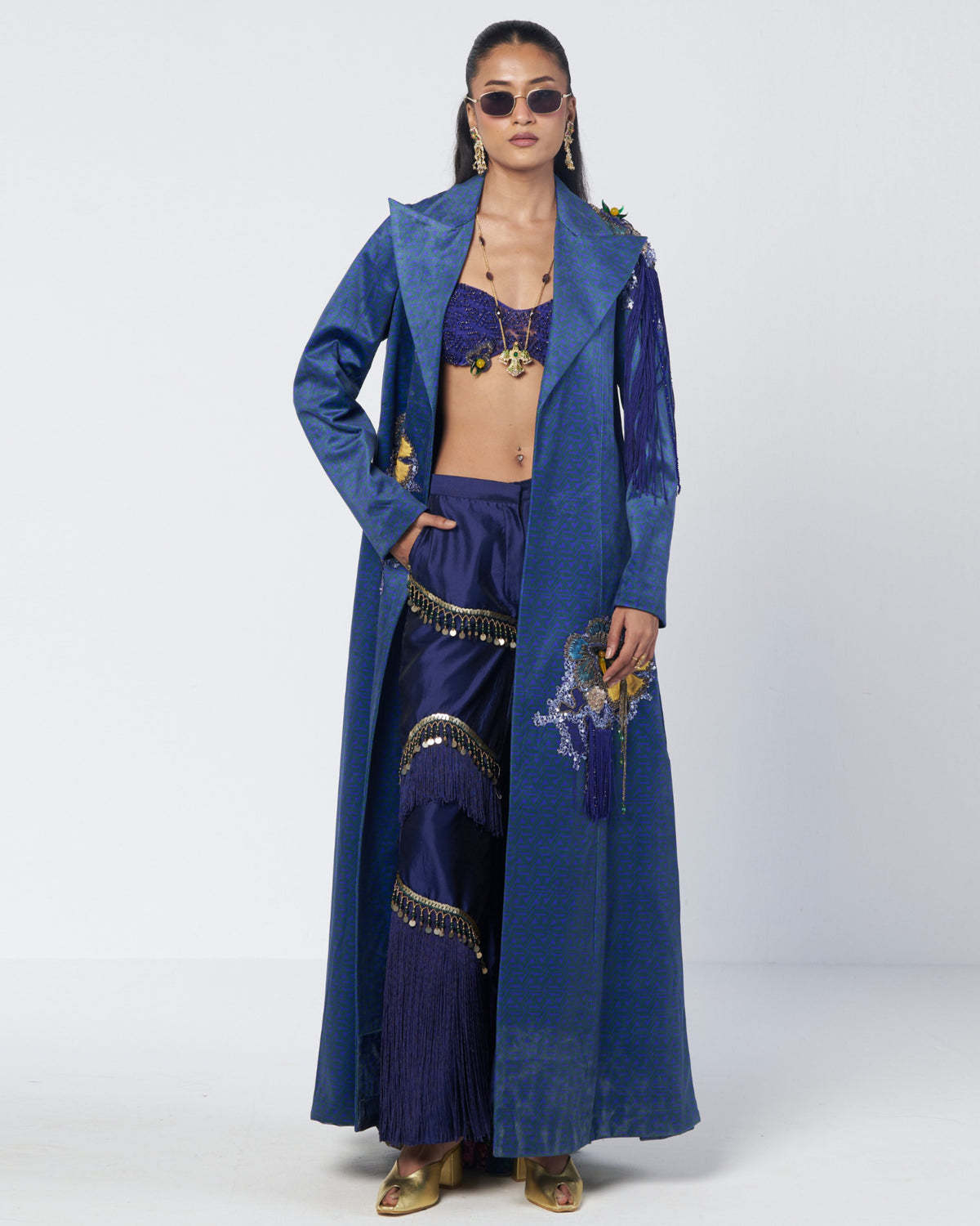 Rimjhim Trench Pant Set