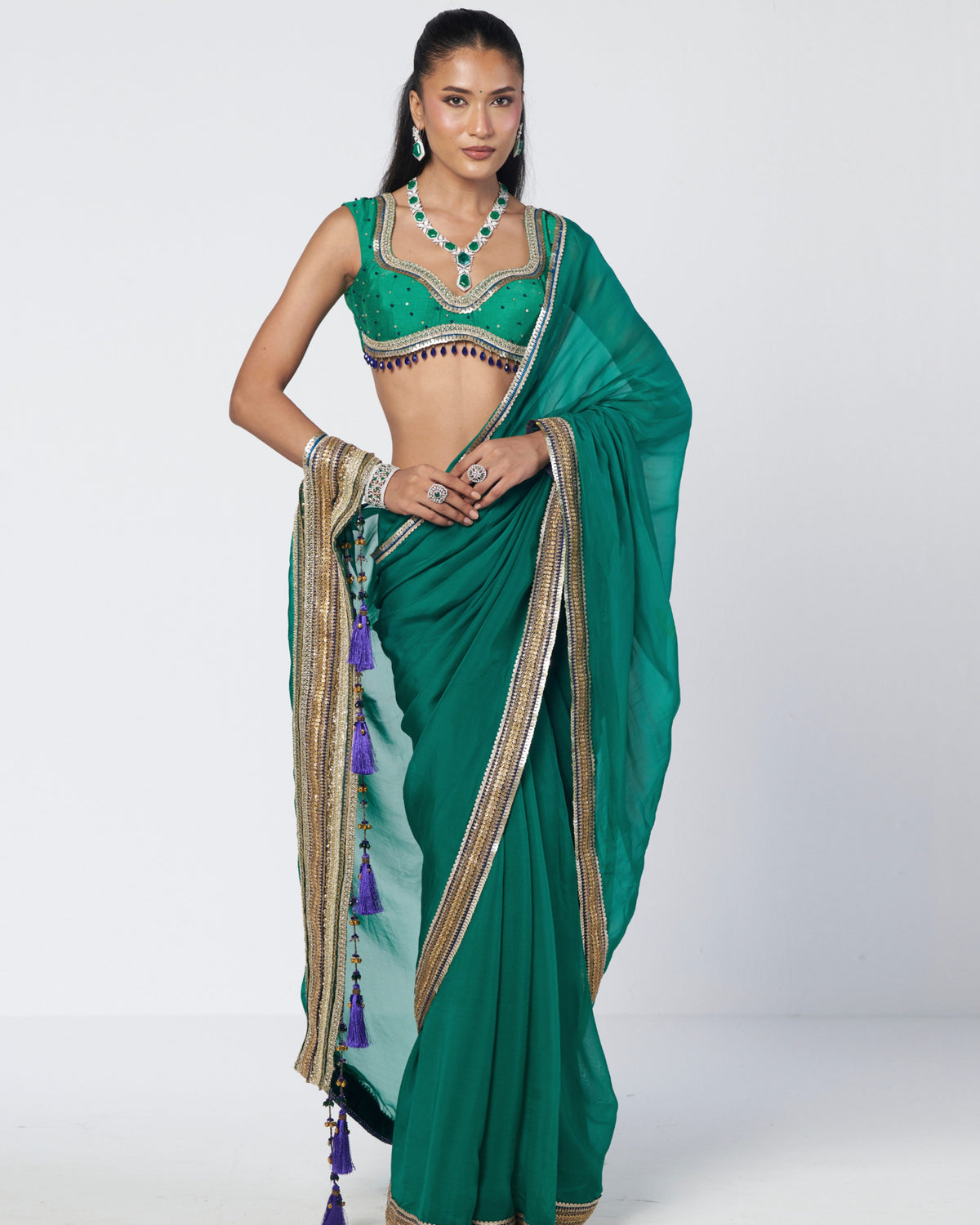 Rimjhim Paro Sari Set