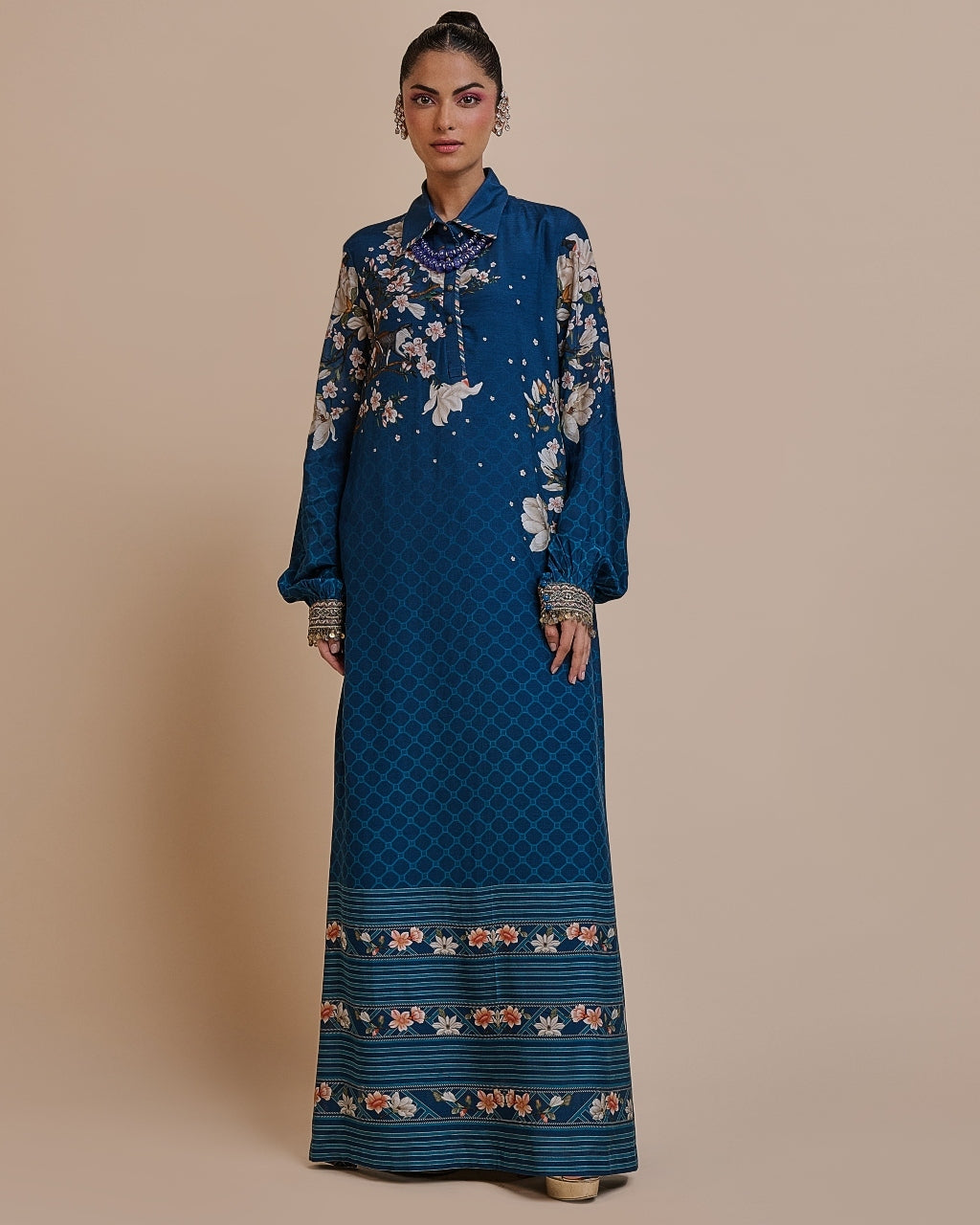 Navy Blue Kaftan