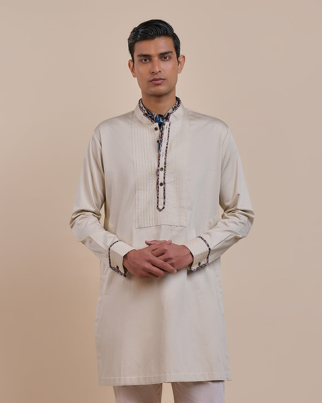 Pearl Ivory Solid Kurta