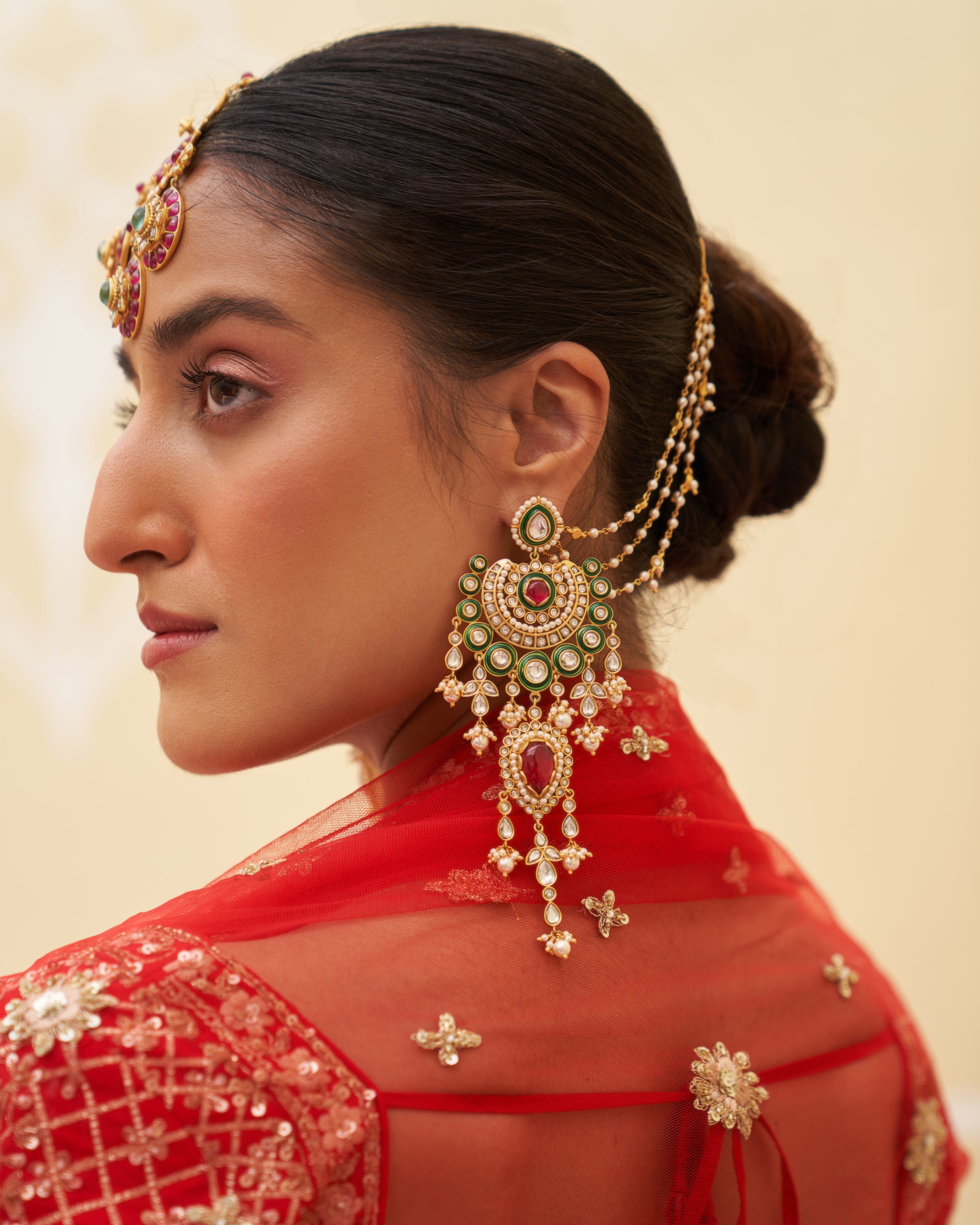 Hetal Red Raw Silk Lehenga Set