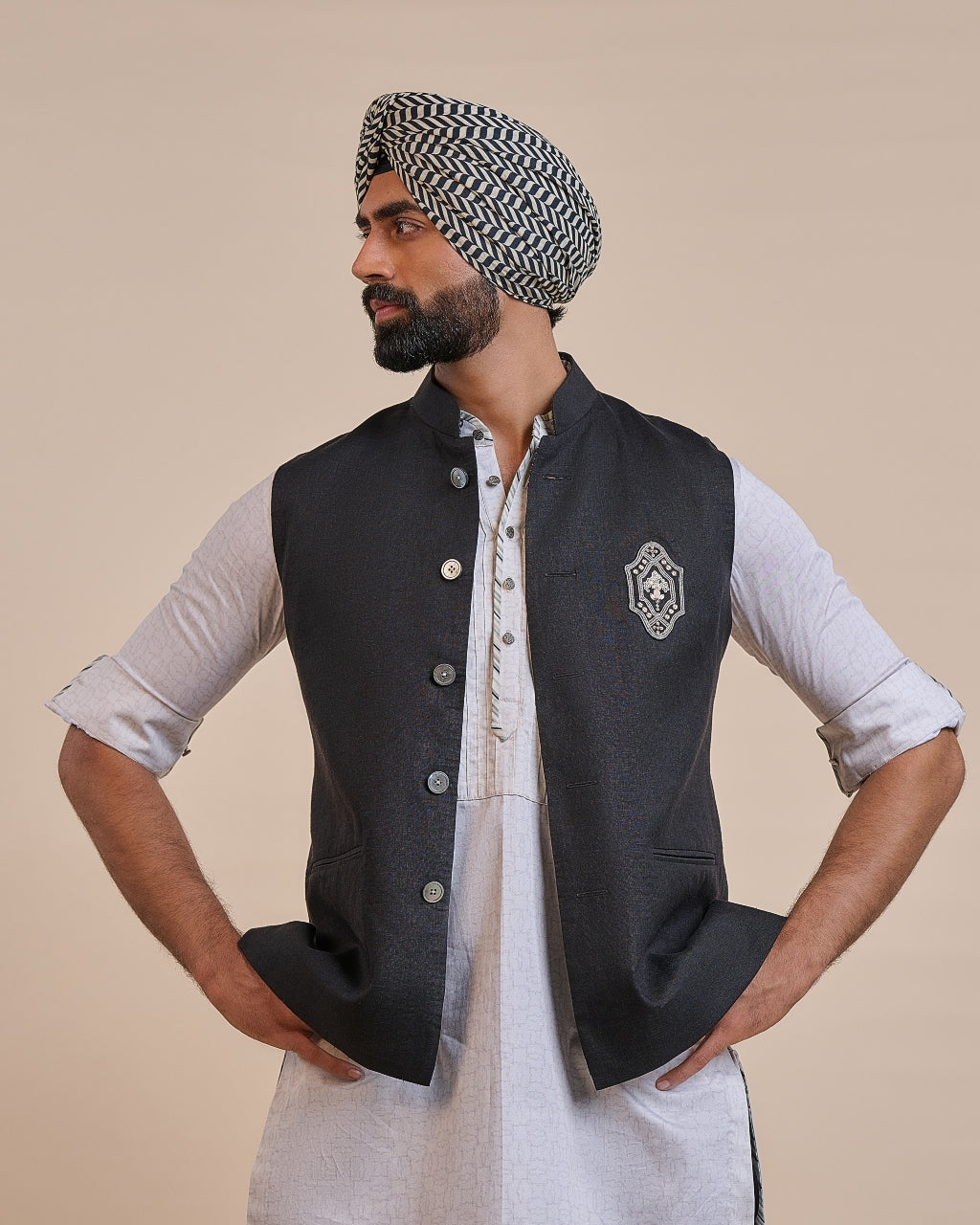 Noir Nehru Jacket