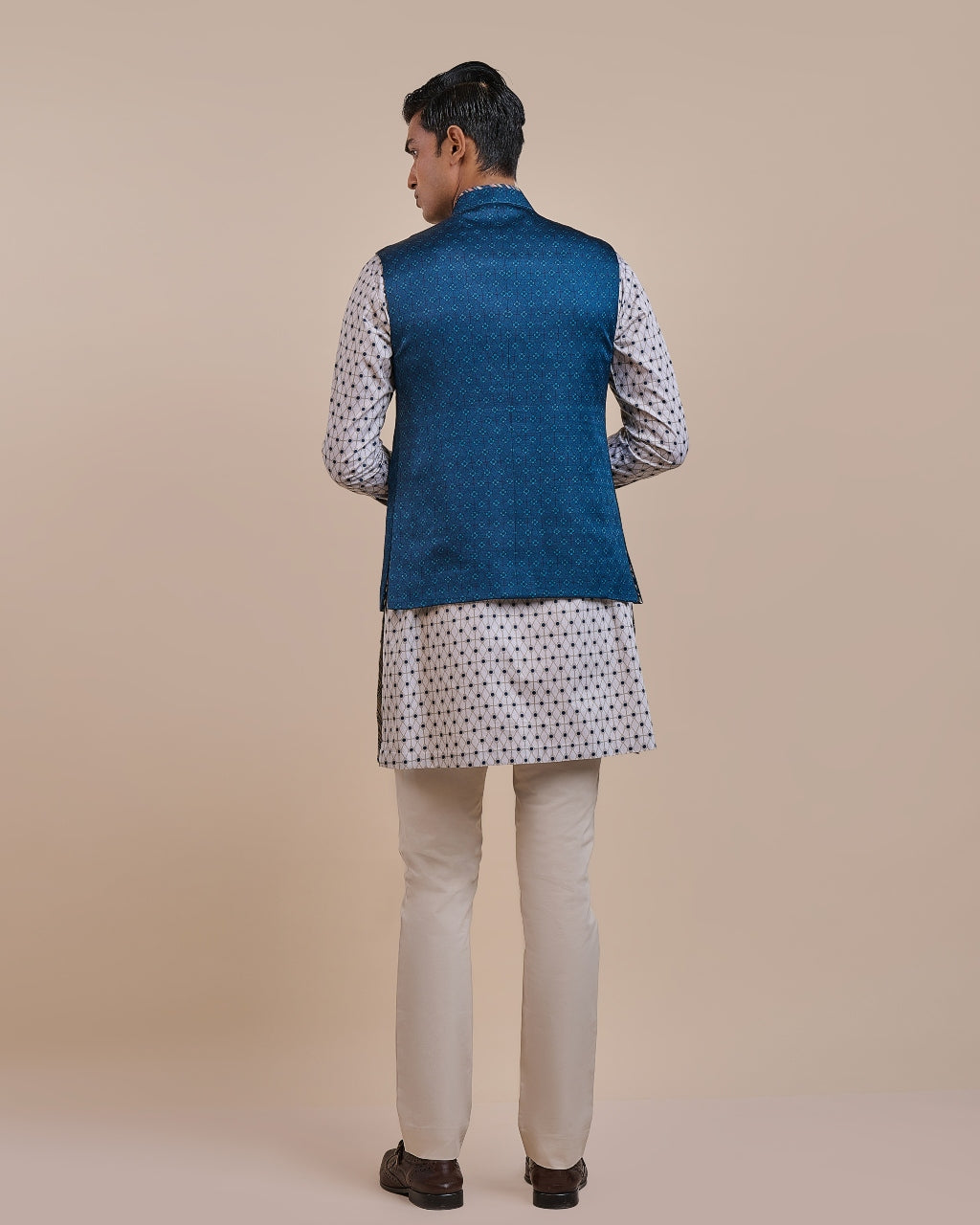 Navy Blue Nehru Jacket