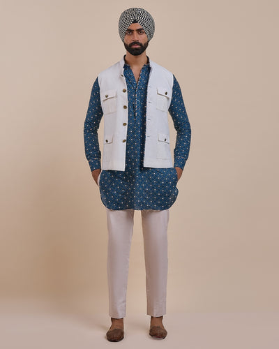 Pearl Ivory Nehru Jacket