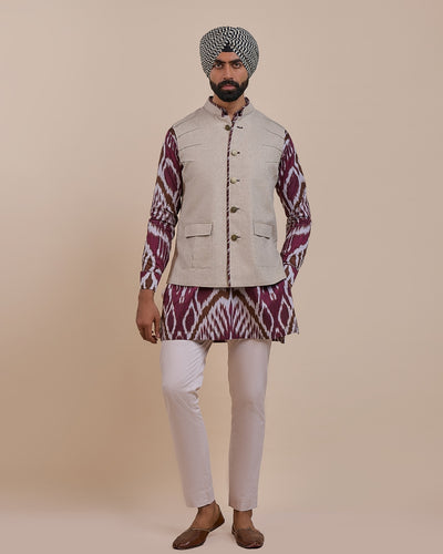 Slate Pearl Nehru Jacket