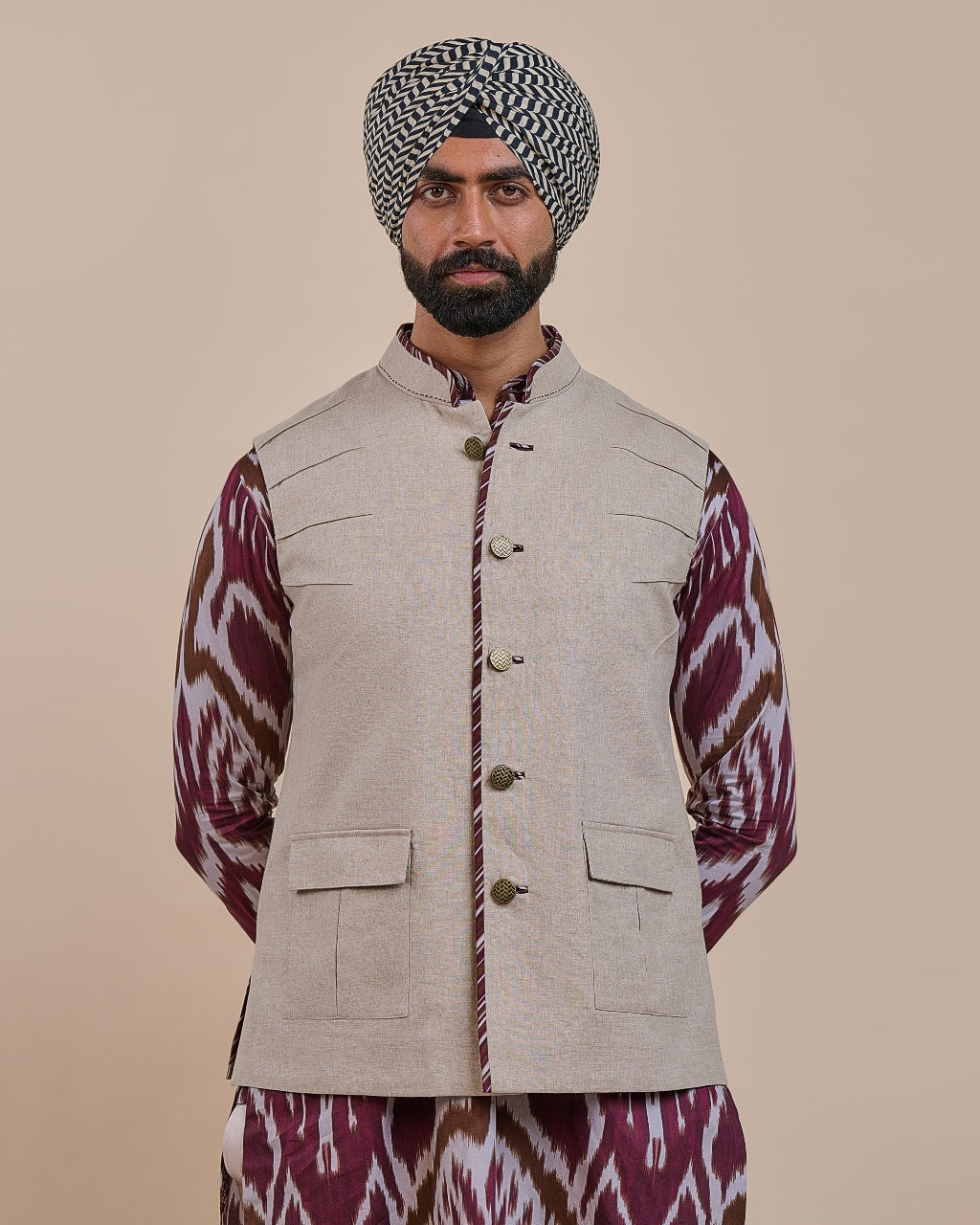 Slate Pearl Nehru Jacket